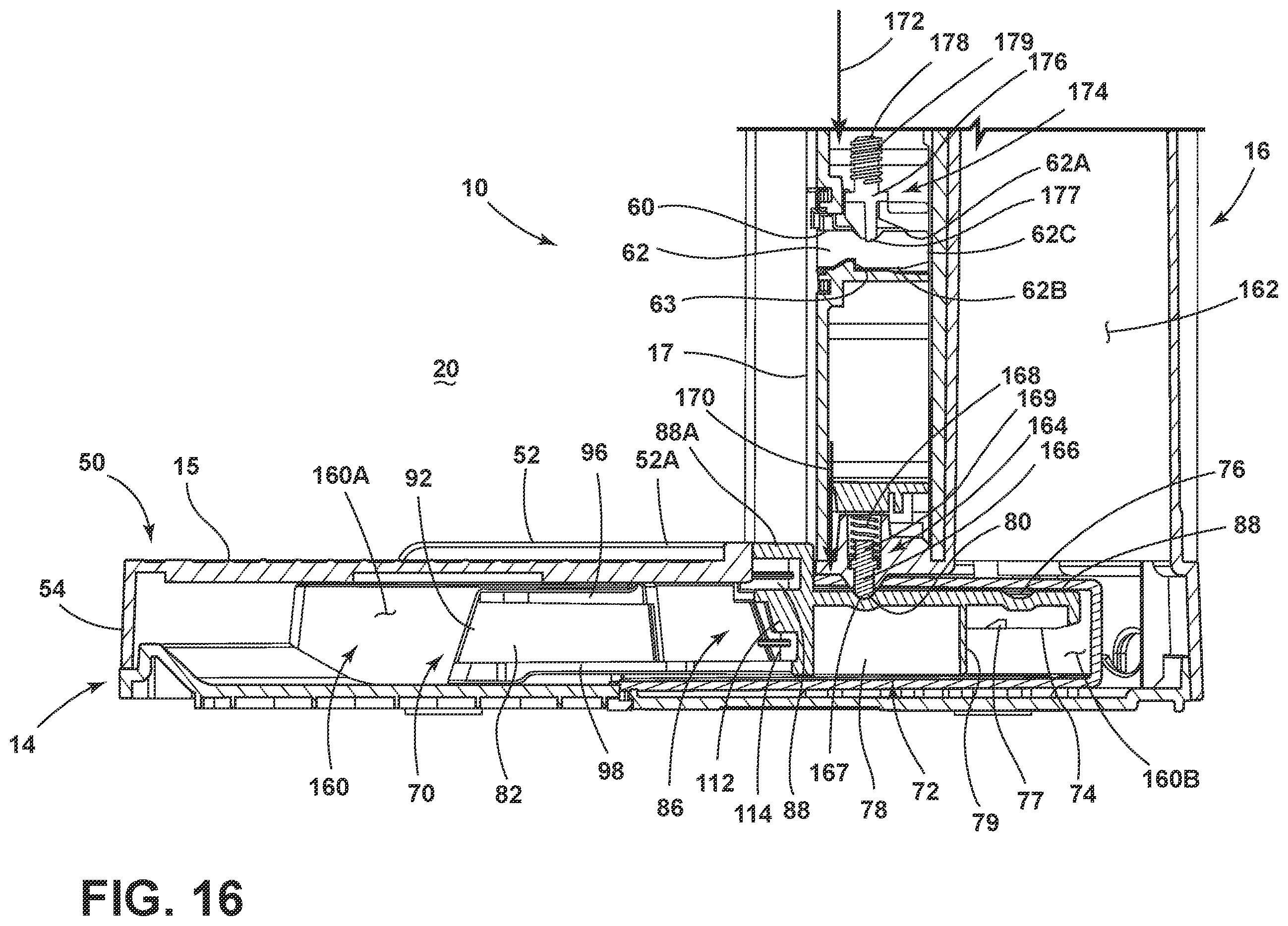 Patent US12167815 Figure 17 – Coffee grinding apparatus with portafilter holder assembly