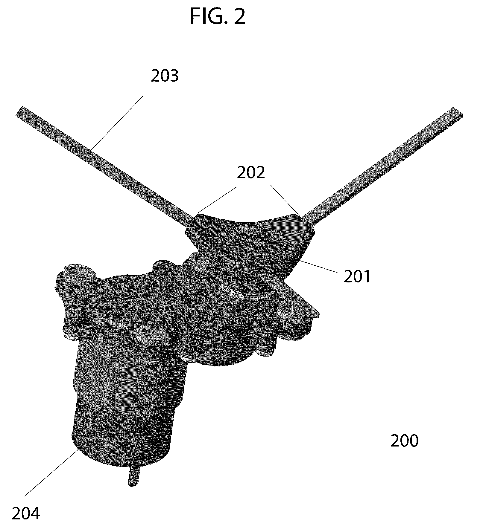 Patent US12167819 Figure 2 – Side brush with elongated soft bristles for robotic cleaners