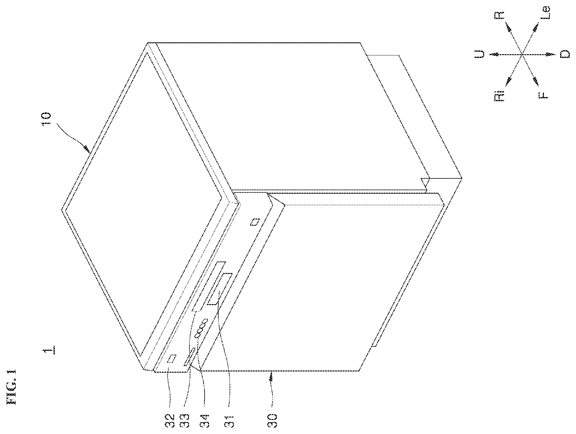Patent US12167821 Figure 1 – Dish washer