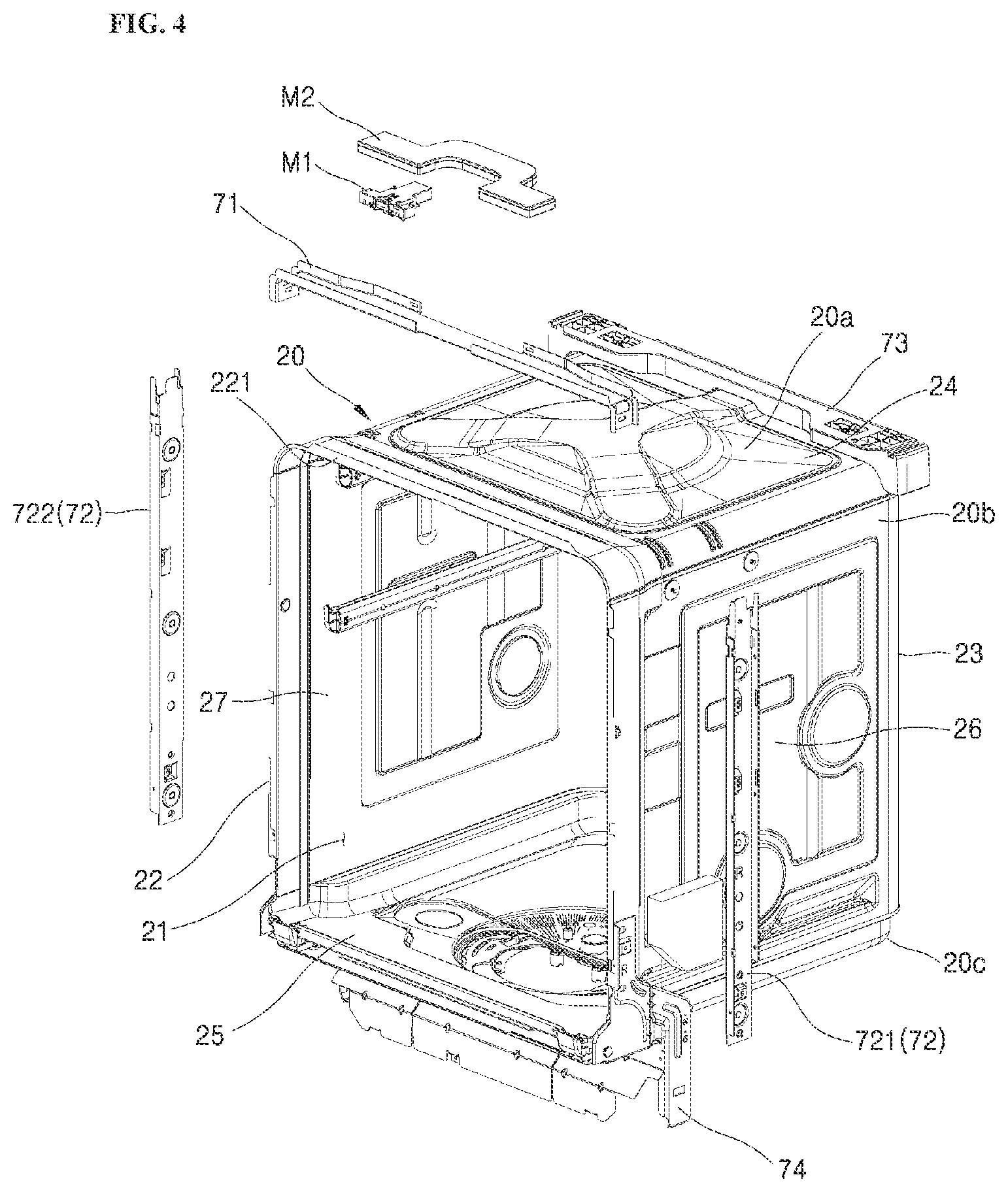 Patent US12167821 Figure 4 – Dish washer