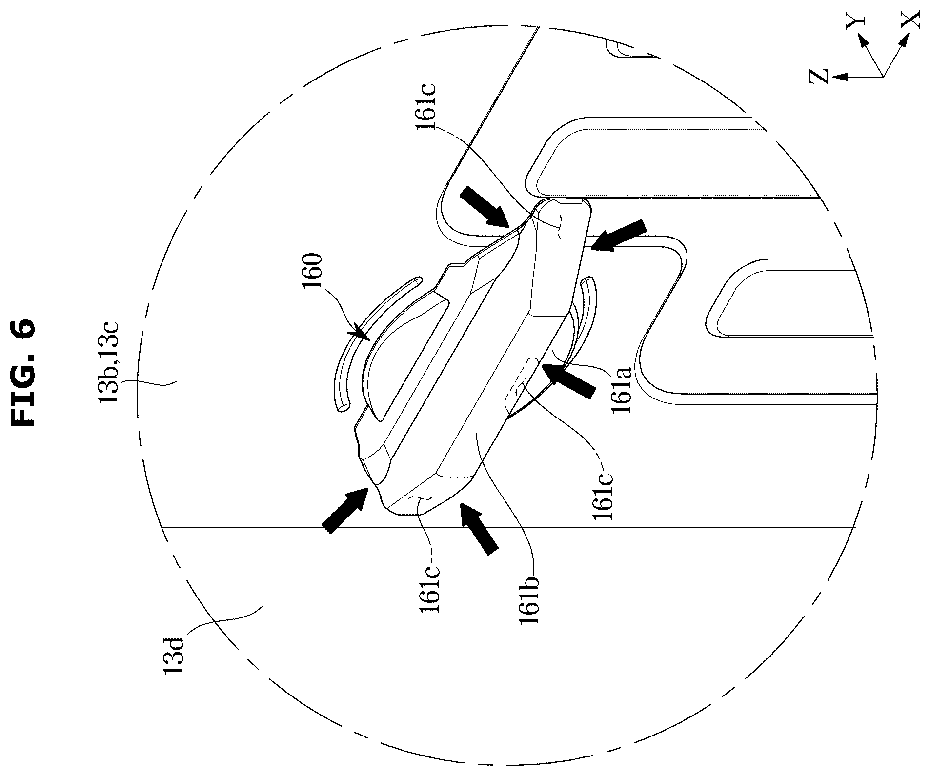 Patent US12167822 Figure 6 – Dishwasher including a drying apparatus