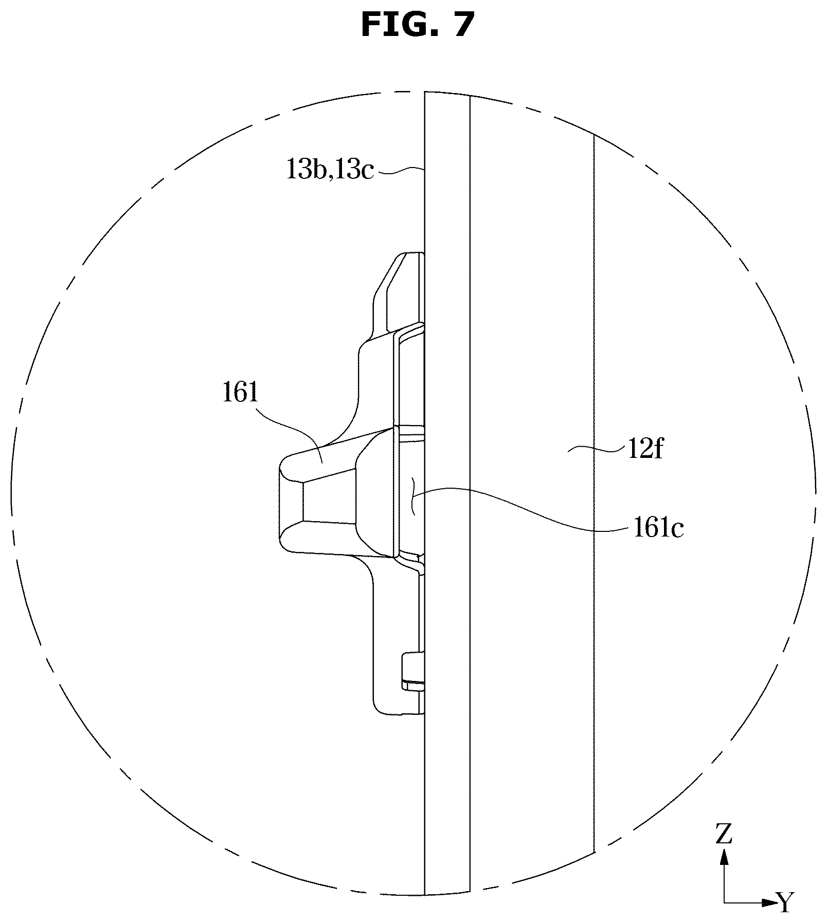 Patent US12167822 Figure 7 – Dishwasher including a drying apparatus