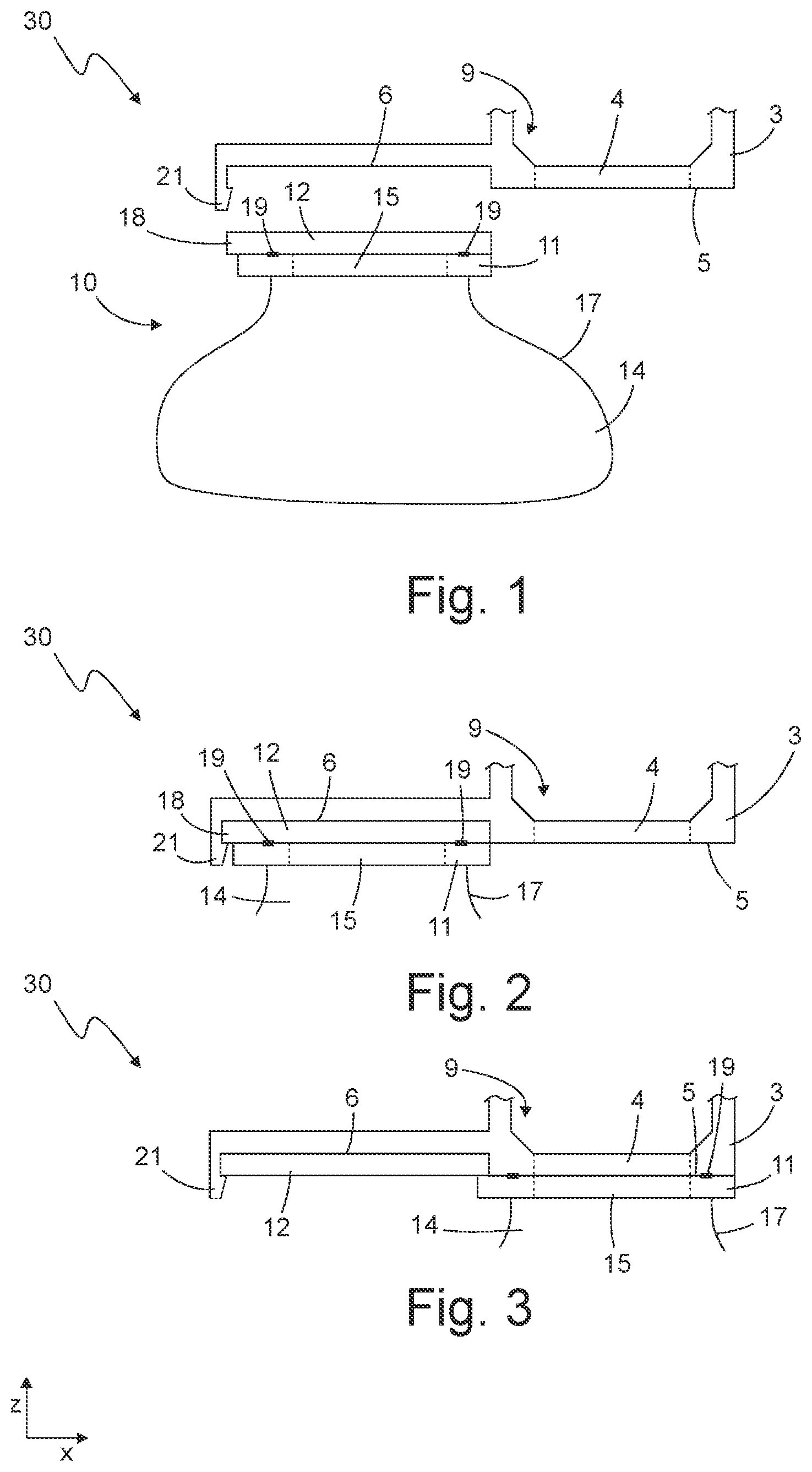 Patent US12167824 — Particle receiving device, arrangement and method for operating an arrangement — Figure 1