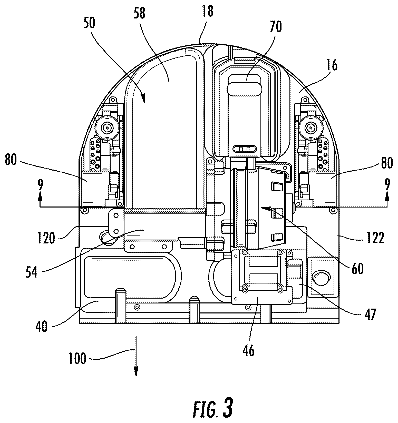 Patent US12167825 Figure 3 – Autonomous vacuum