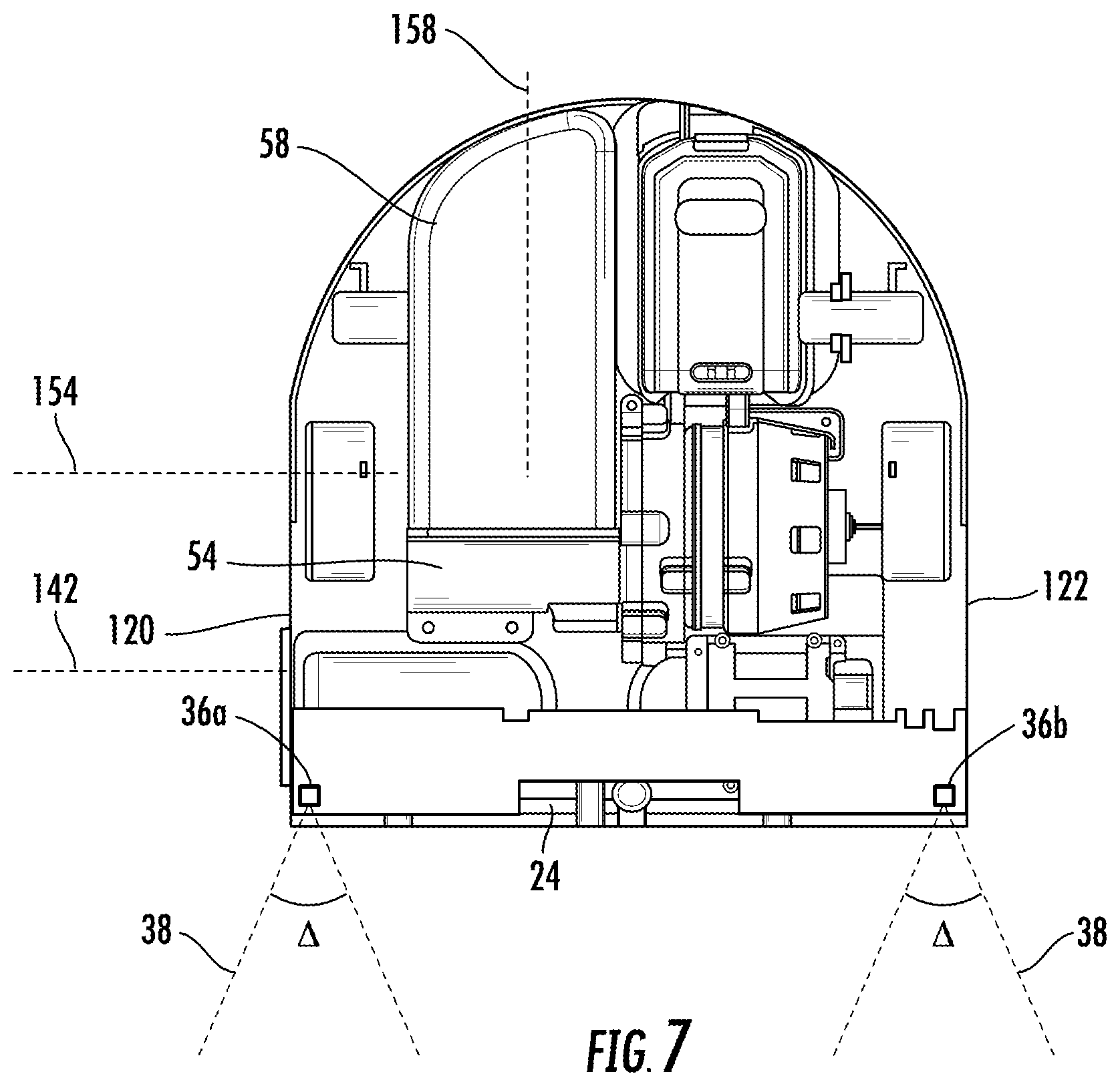 Patent US12167825 Figure 7 – Autonomous vacuum