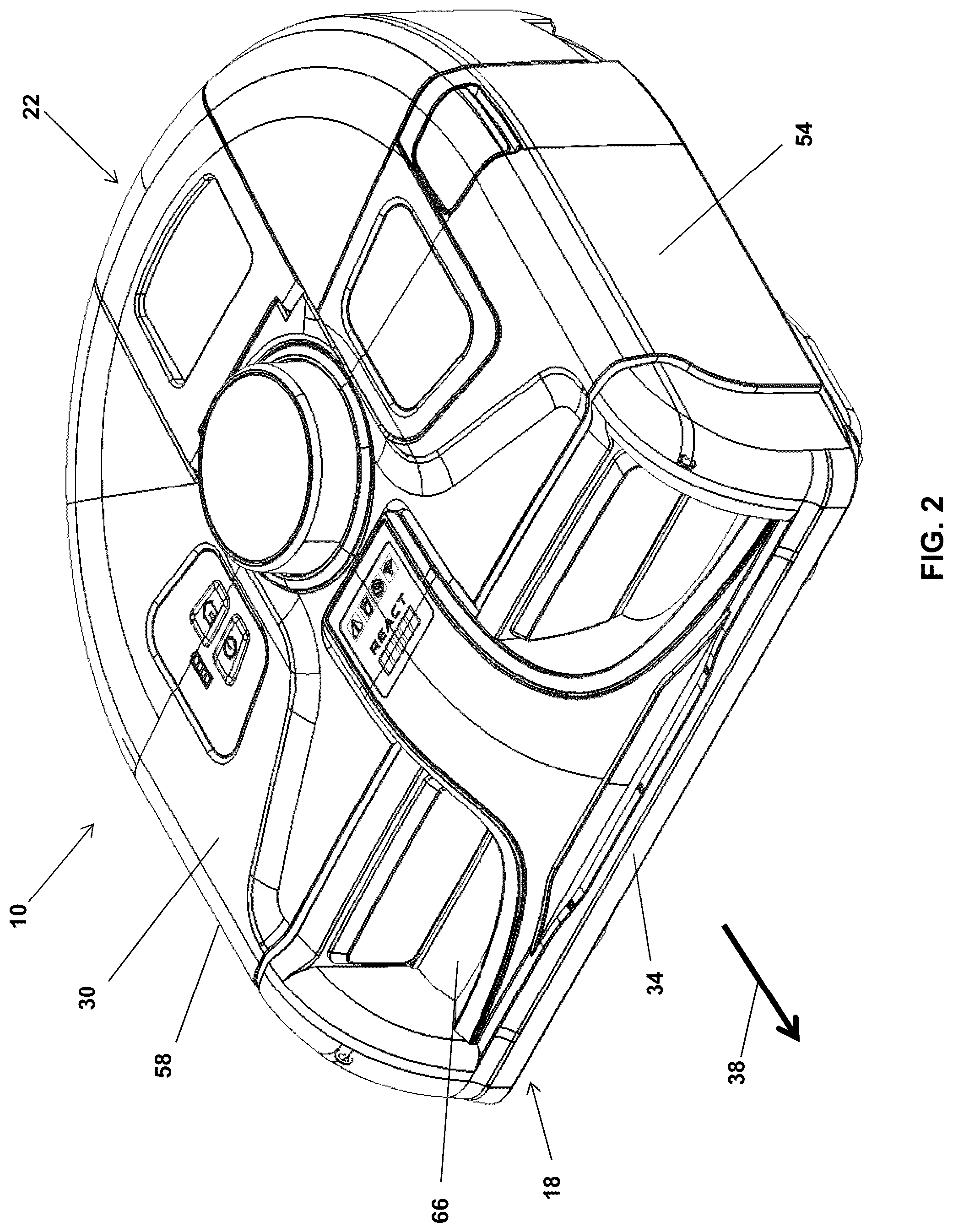 Patent US12167826 Figure 2 – Autonomous vacuum operation in response to dirt detection