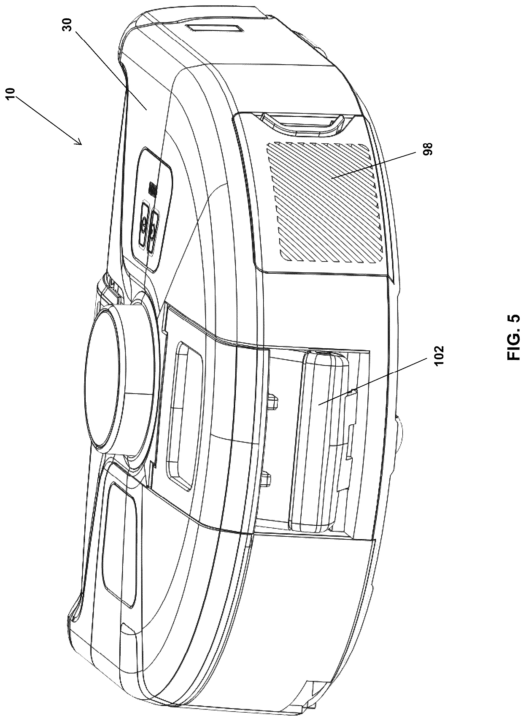 Patent US12167826 Figure 5 – Autonomous vacuum operation in response to dirt detection