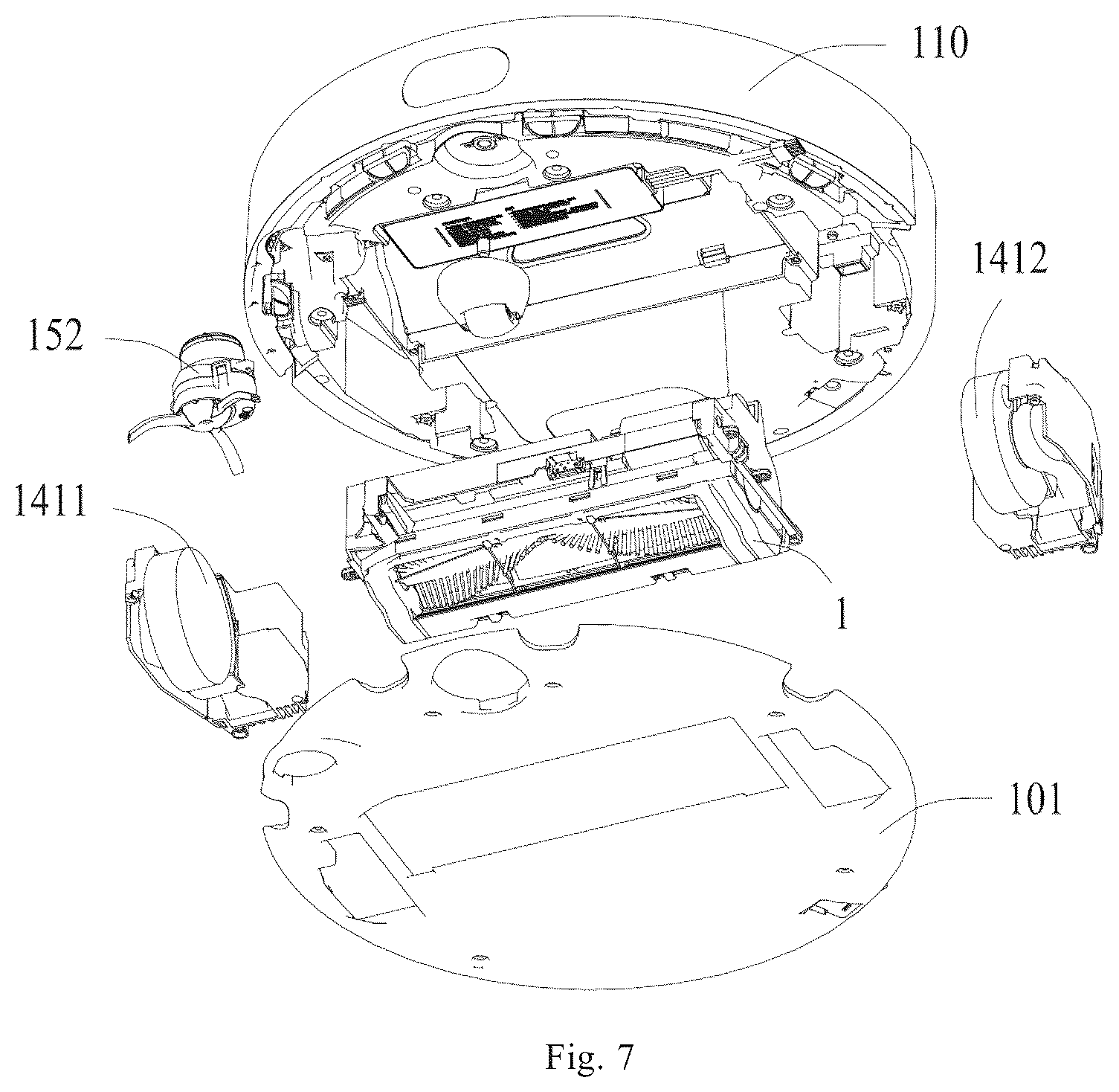 Patent US12167827 Figure 4 – Autonomous cleaning device