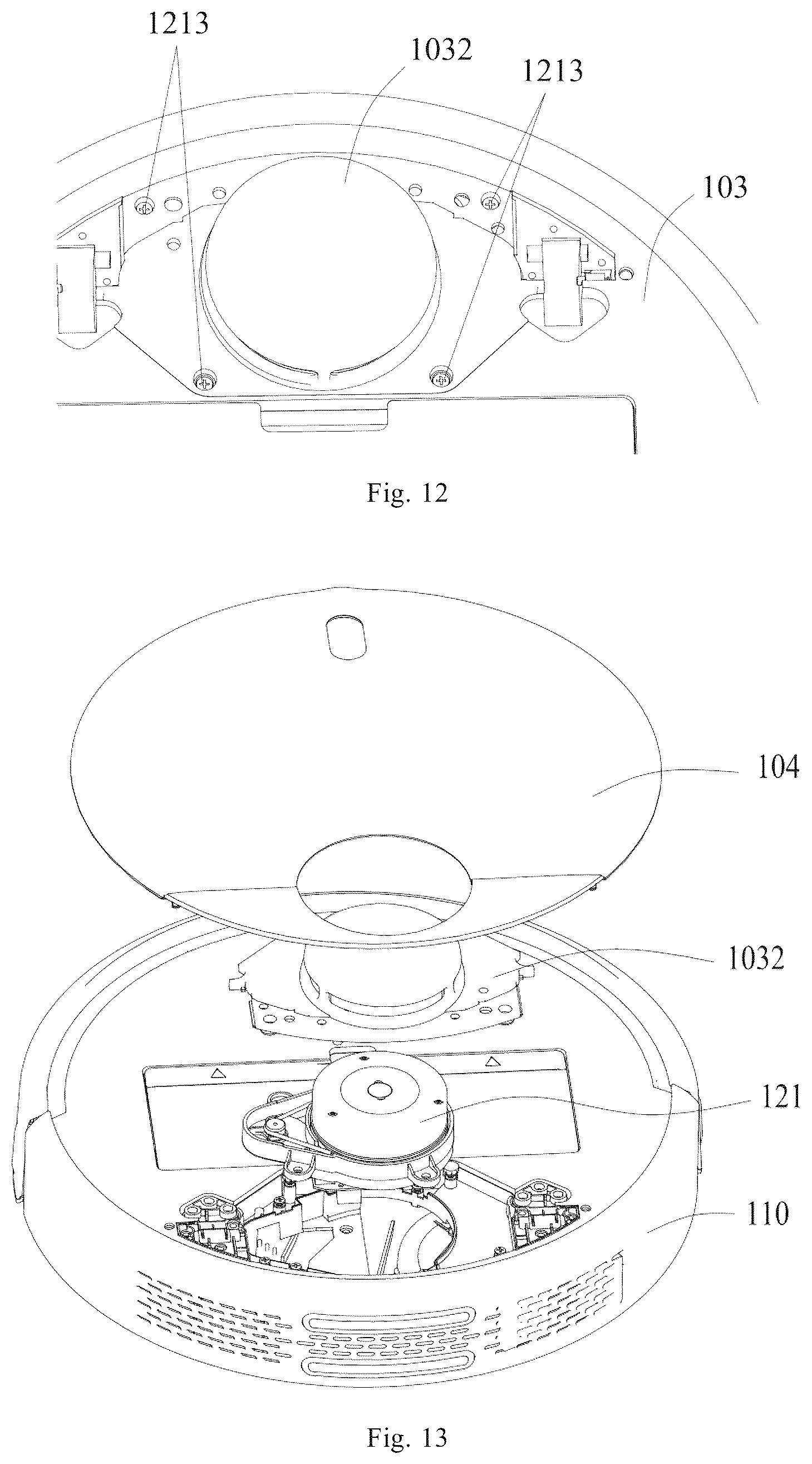 Patent US12167827 Figure 7 – Autonomous cleaning device
