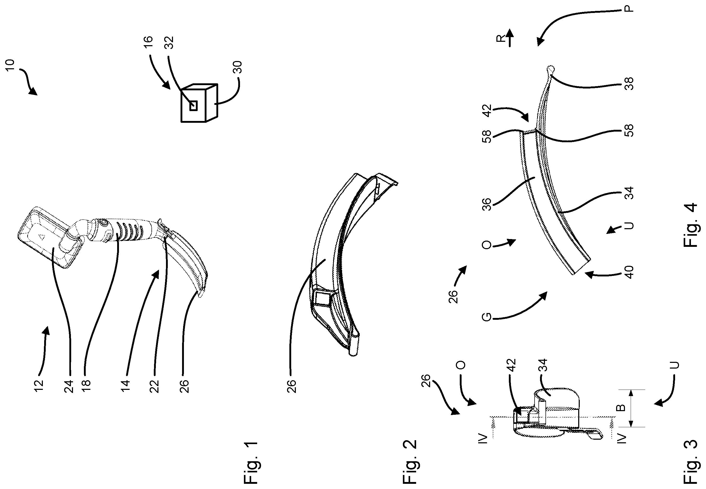 Patent US12167840 Figure 1 – Attachment assembly as well as video laryngoscope system