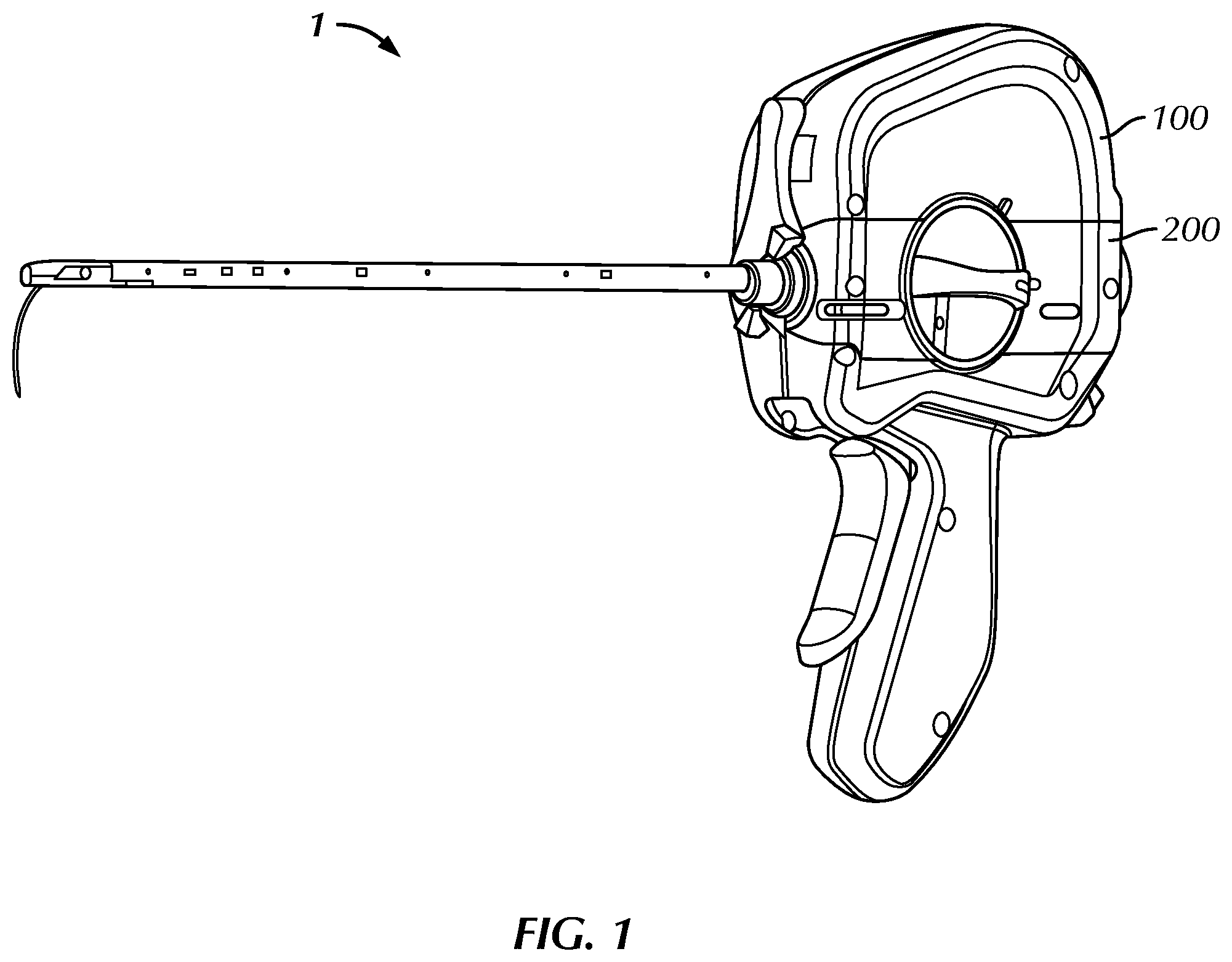 Patent US12167842 Figure 1 – Handle and cartridge system for medical interventions