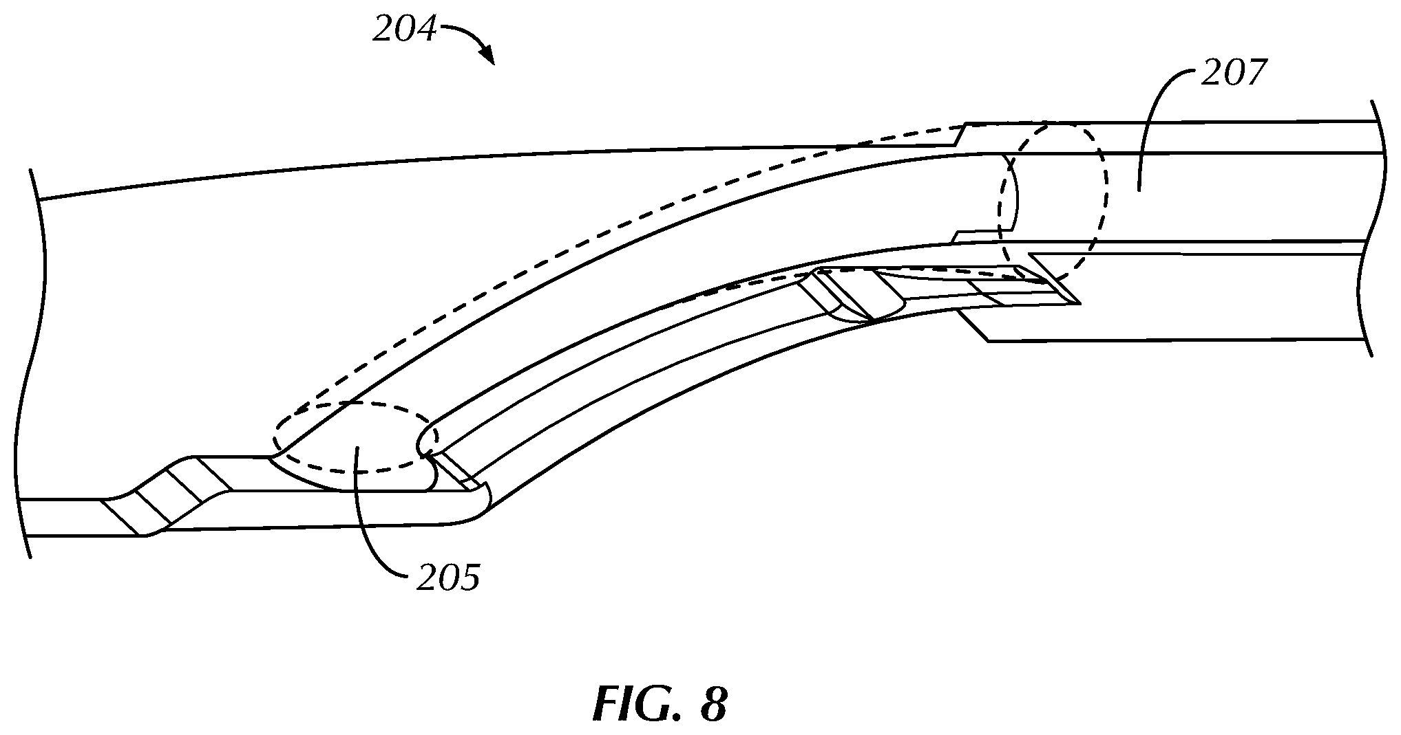 Patent US12167842 Figure 8 – Handle and cartridge system for medical interventions