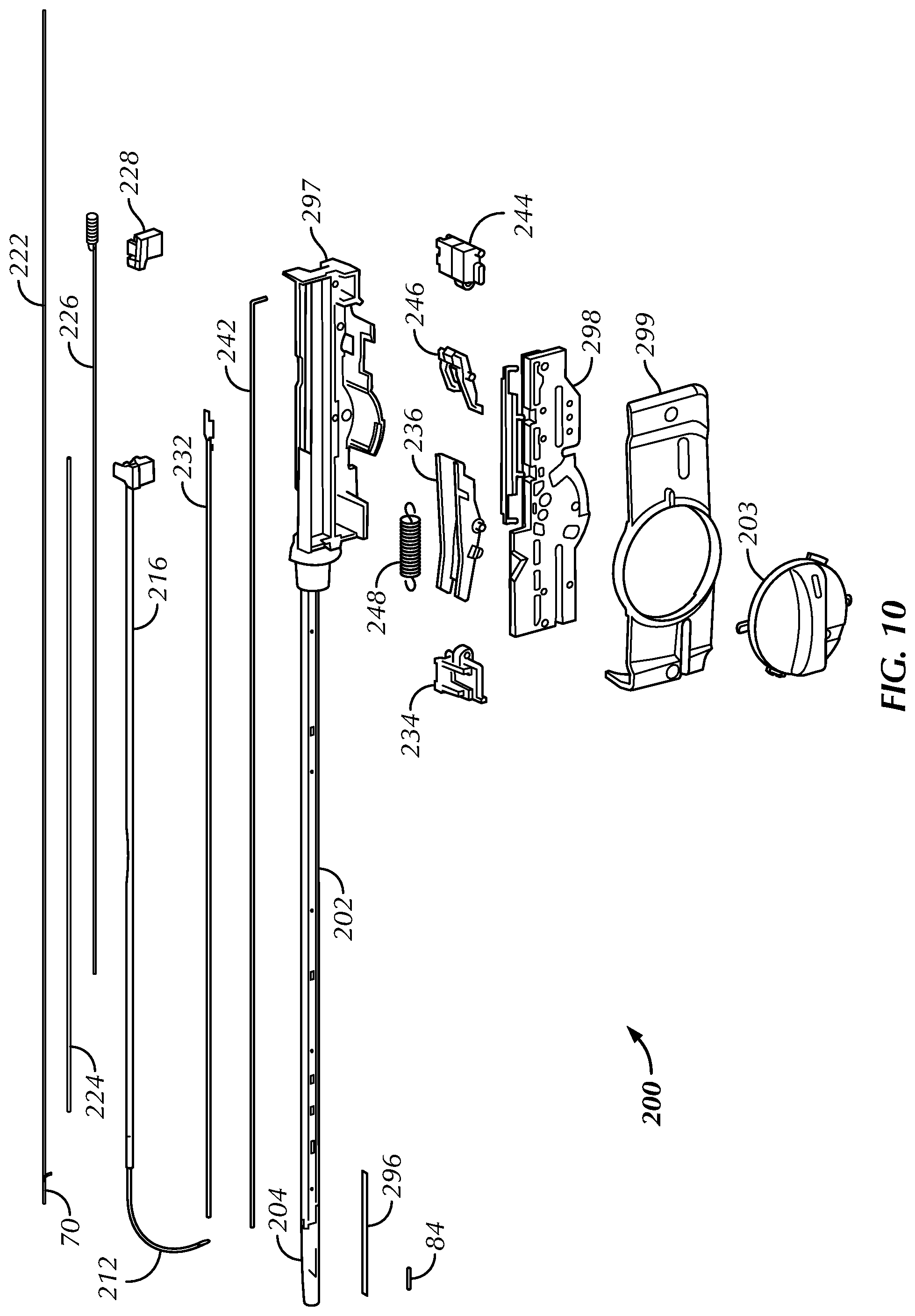Patent US12167842 Figure 10 – Handle and cartridge system for medical interventions