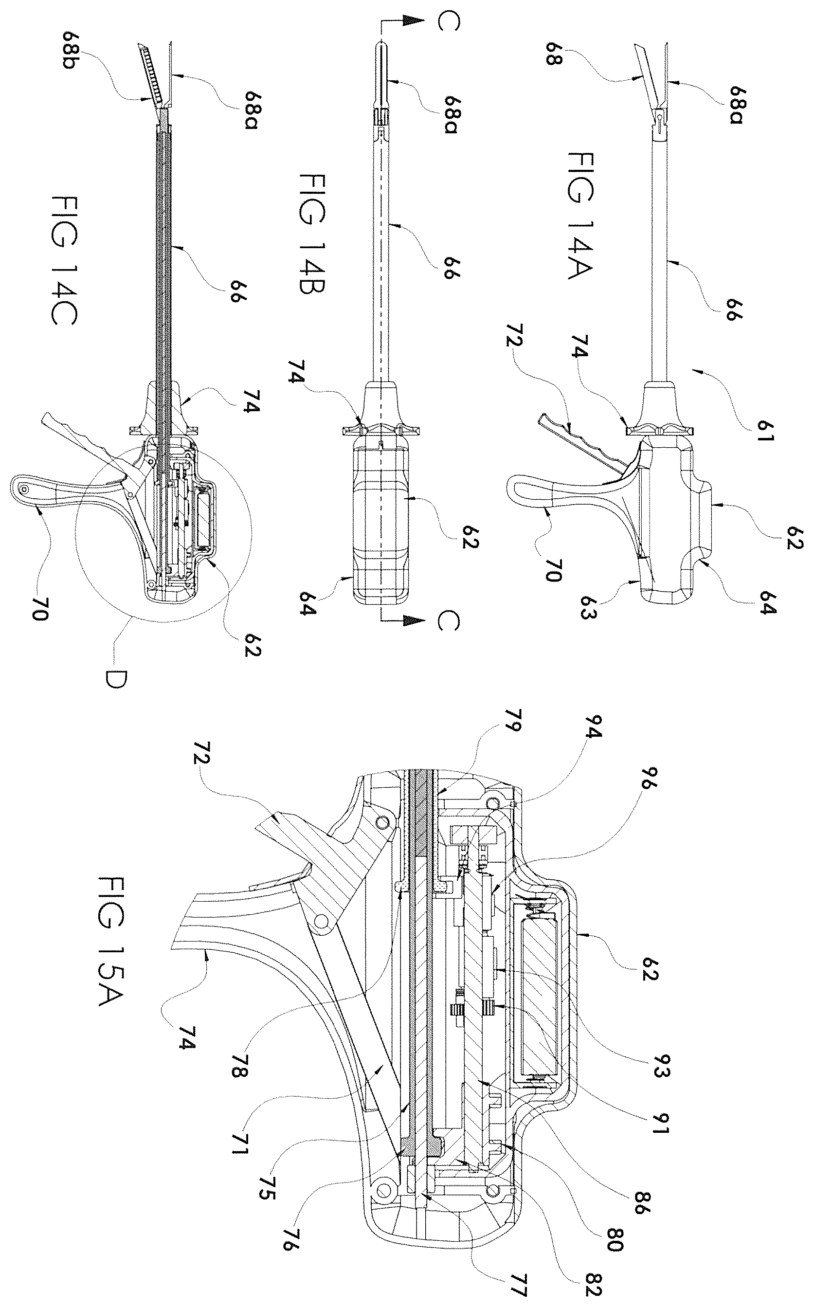 Patent US12167850 Figure 13 – Surgical stapler with removable power pack