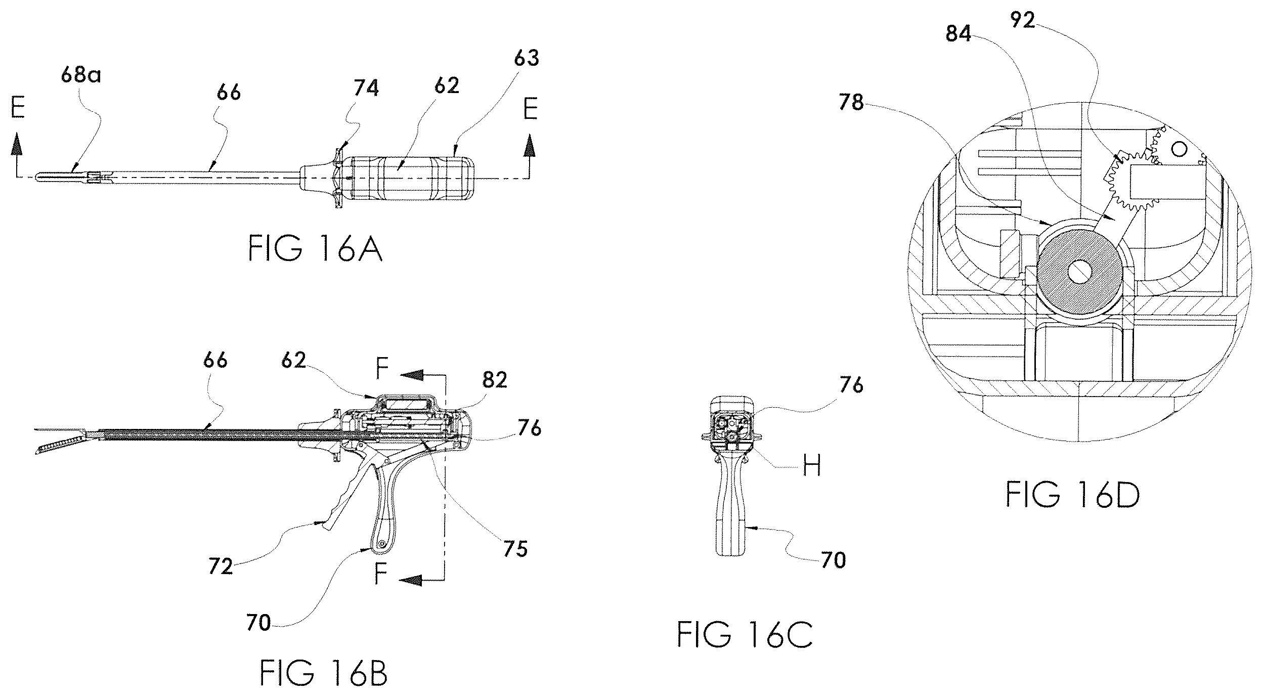 Patent US12167850 Figure 16 – Surgical stapler with removable power pack