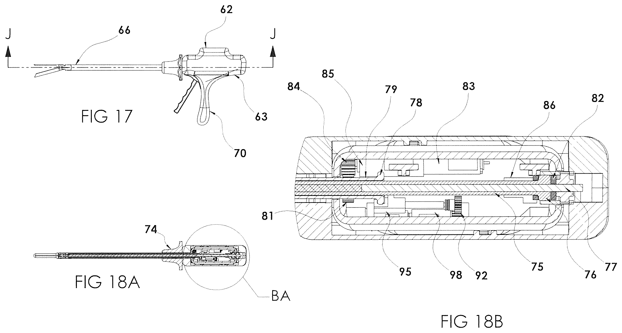Patent US12167850 Figure 17 – Surgical stapler with removable power pack