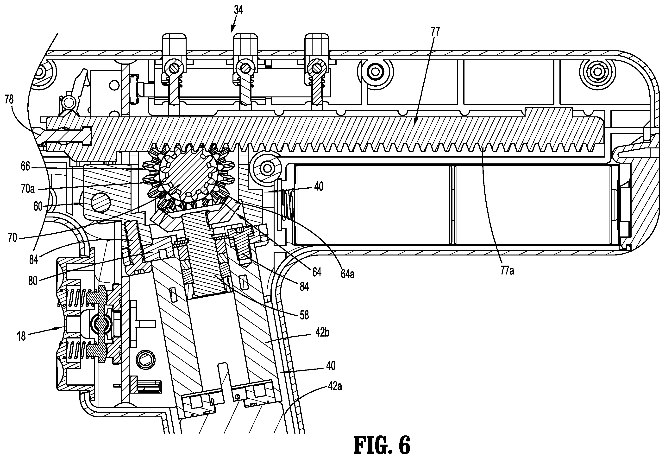 Patent US12167852 Figure 5 – Surgical stapling device with powered handle assembly
