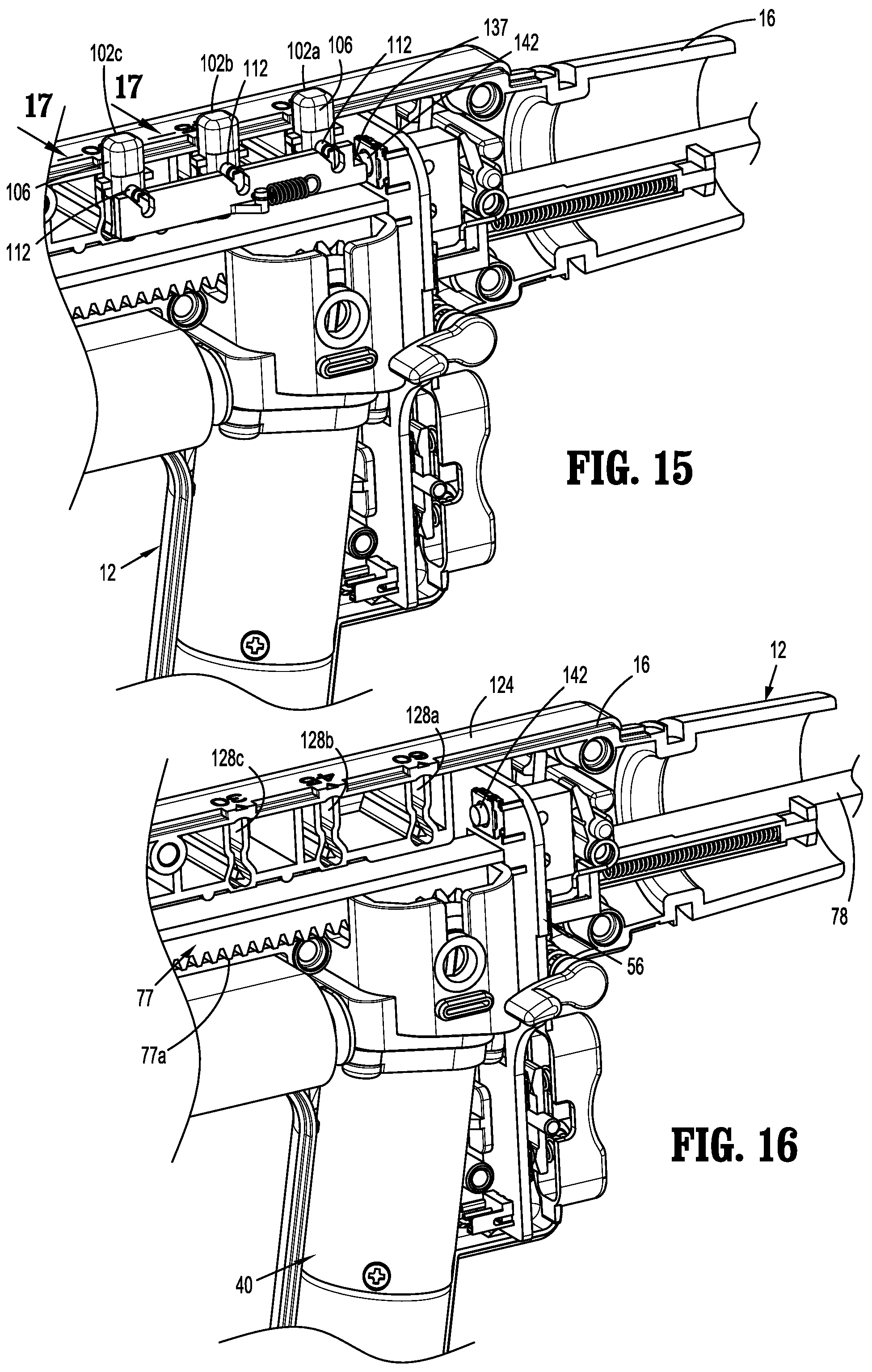 Patent US12167852 Figure 10 – Surgical stapling device with powered handle assembly