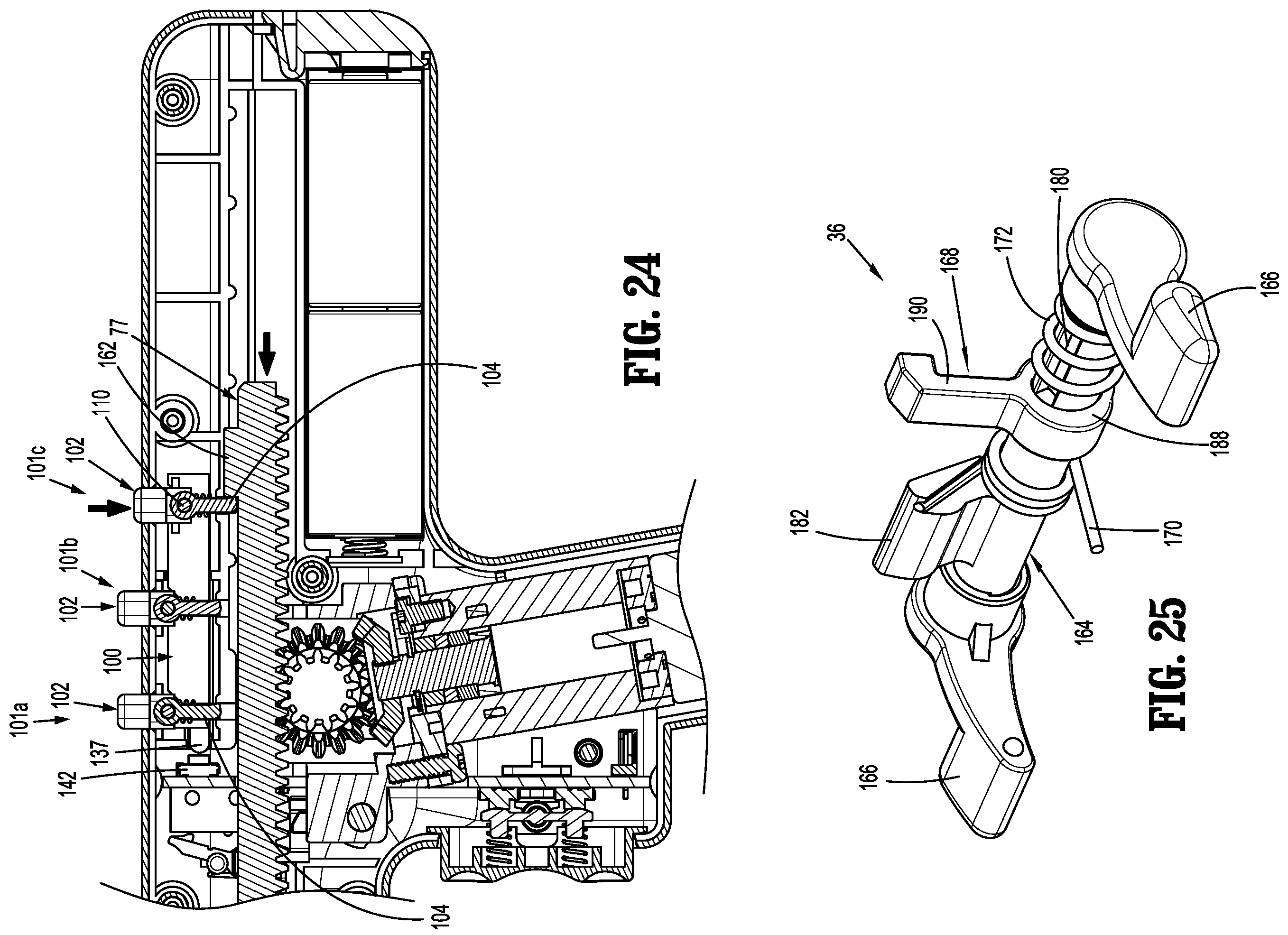 Patent US12167852 Figure 13 – Surgical stapling device with powered handle assembly