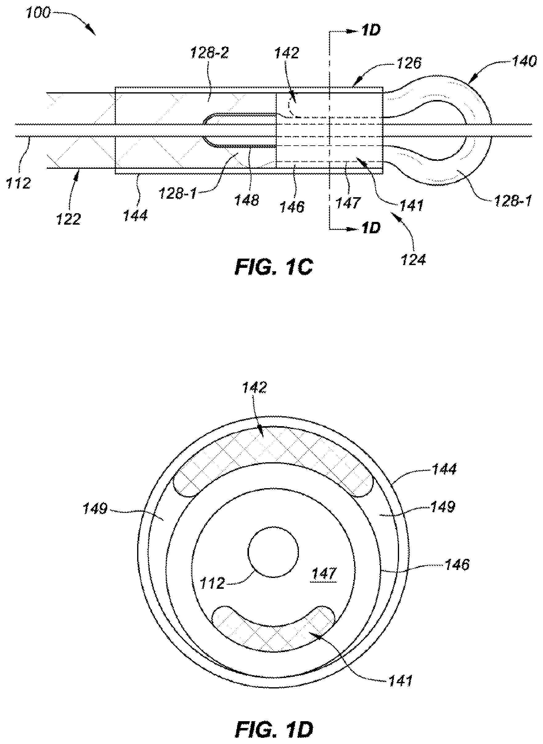 Patent US12167854 Figure 2 – Occlusive implants with fiber-based release structures