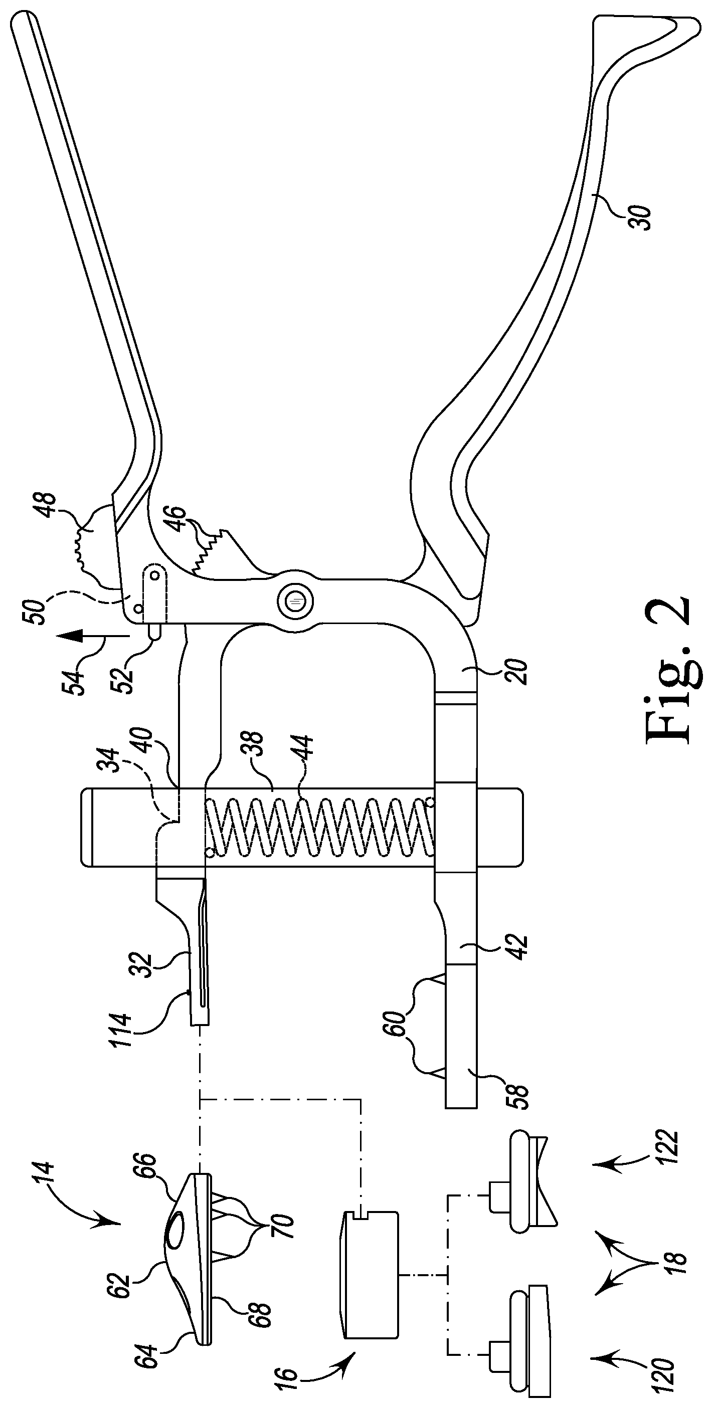 Patent US12167862 Figure 2 – Orthopaedic surgical instrument system for implanting a prosthetic patella component and method of use
