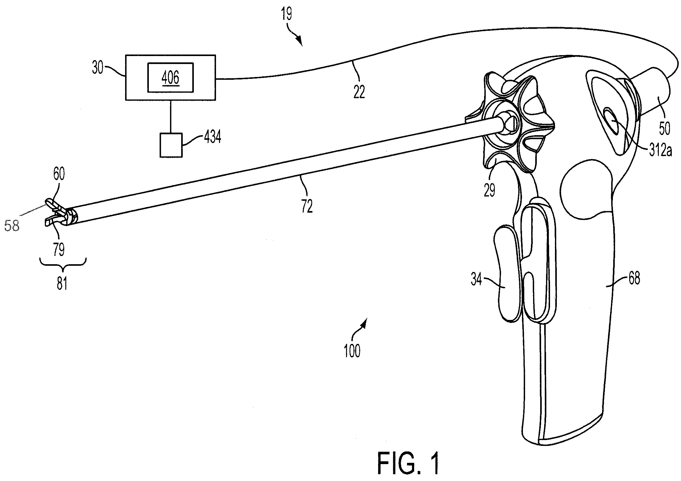 Patent US12167866 — Switch arrangements for ultrasonic surgical instruments — Figure 1