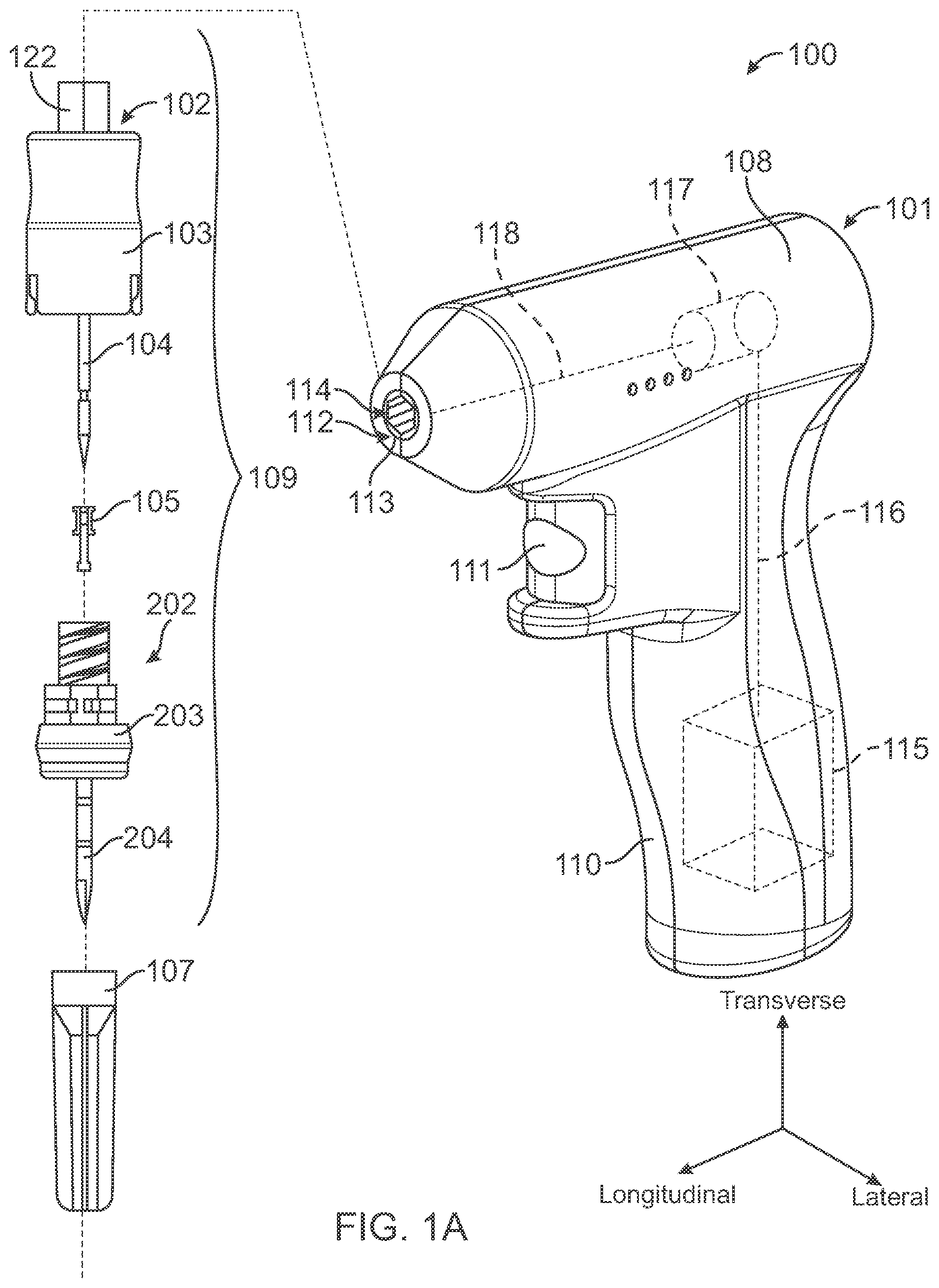 Patent US12167869 Figure 1 – Flexible intraosseous obturator