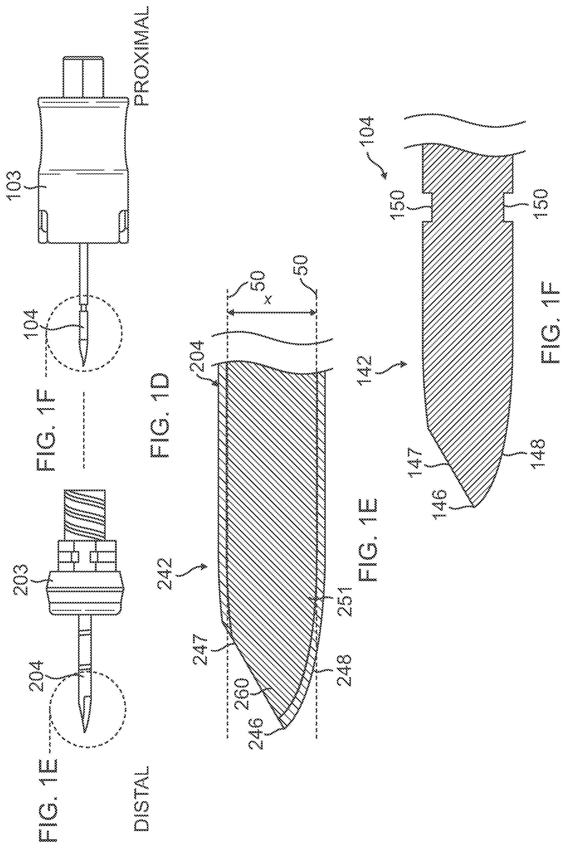 Patent US12167869 Figure 3 – Flexible intraosseous obturator