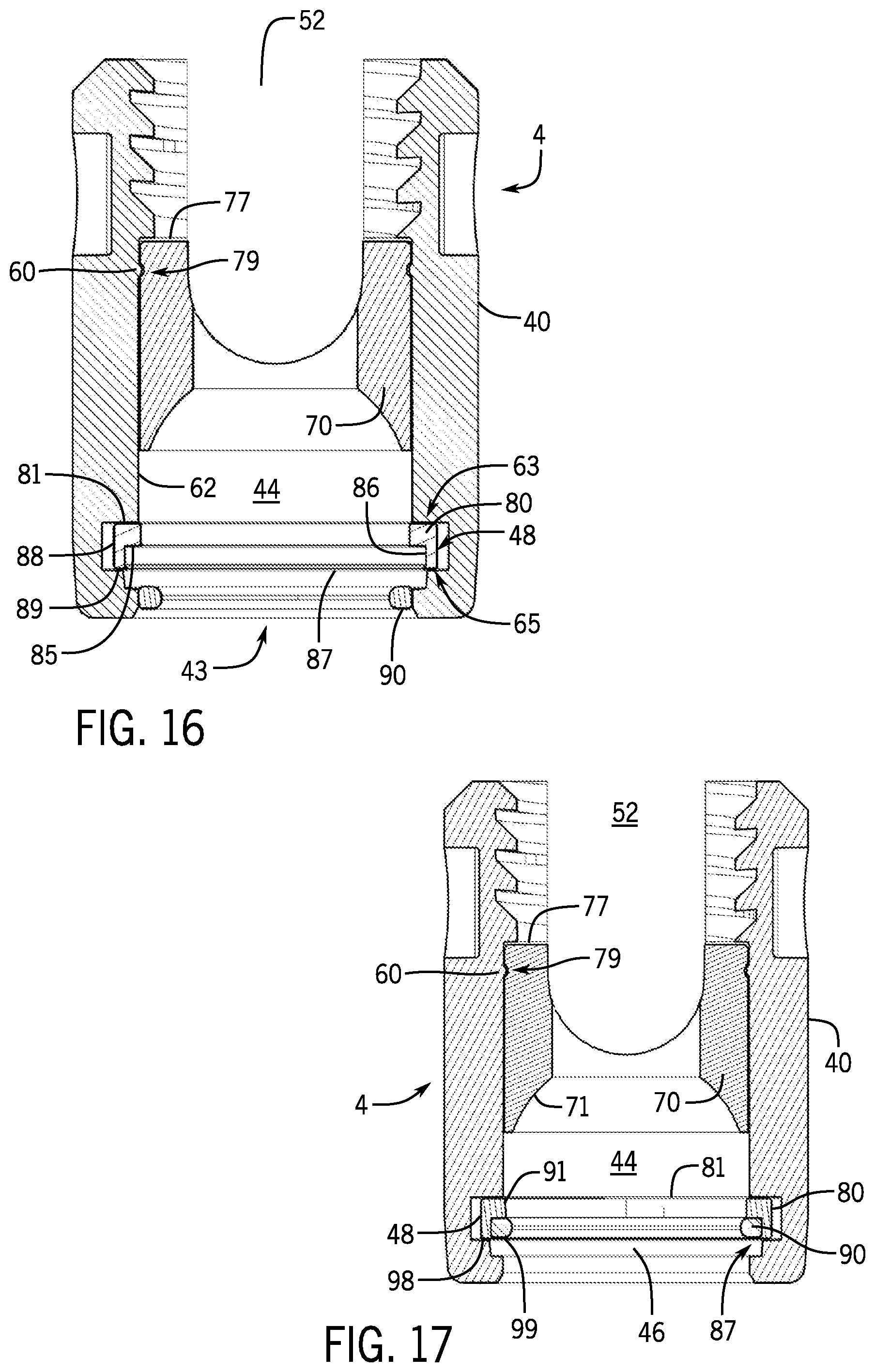 Patent US12167872 Figure 6 – Bottom loaded pivotal bone anchor assembly with locking and blocking rings and insert tool deployment