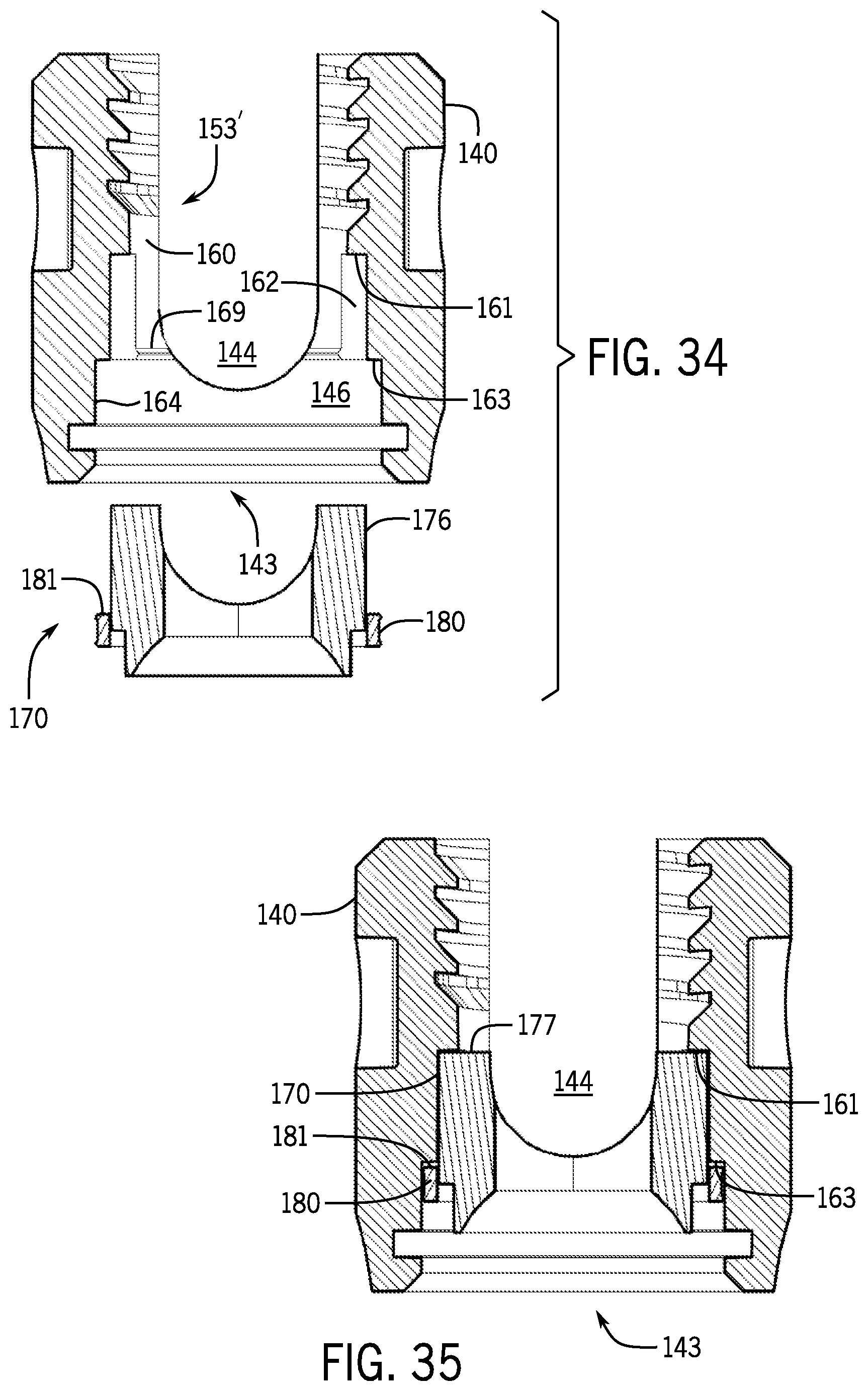 Patent US12167872 Figure 13 – Bottom loaded pivotal bone anchor assembly with locking and blocking rings and insert tool deployment