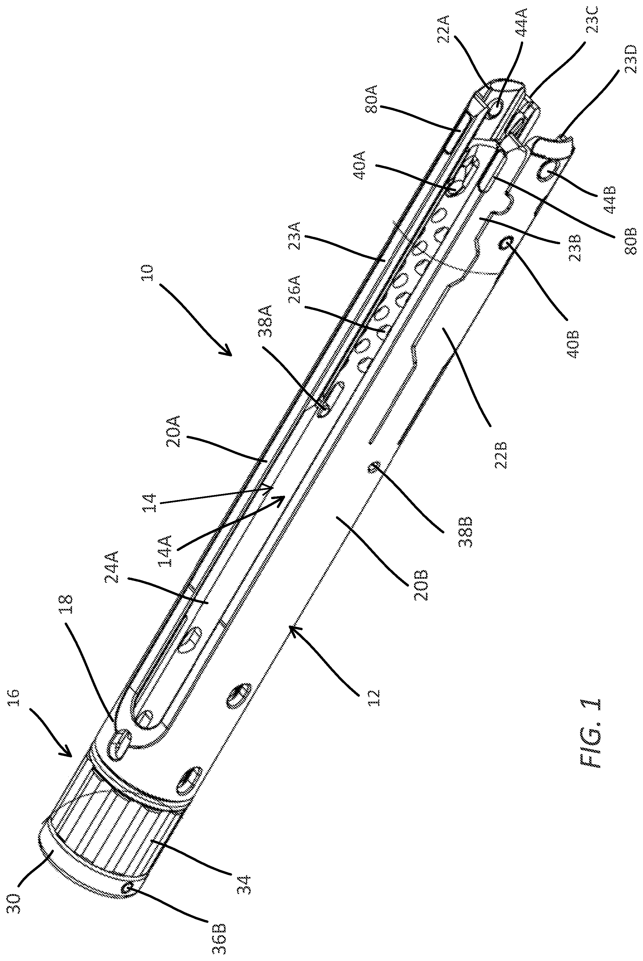 Patent US12167876 — Bone fastener tower assembly for spinal surgery — Figure 1