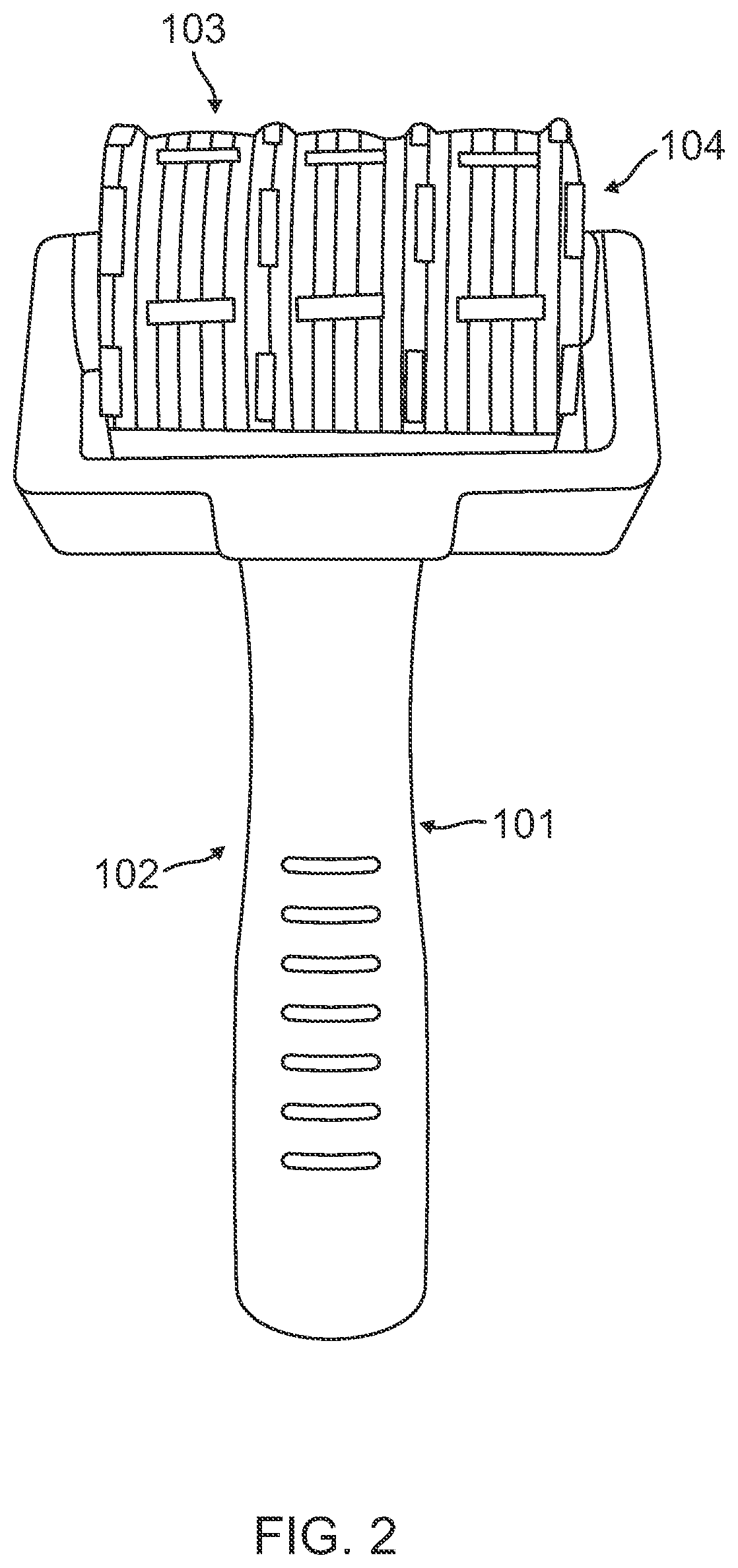 Patent US12167890 Figure 2 – Laser device for dermocosmetic treatments and tracing kit