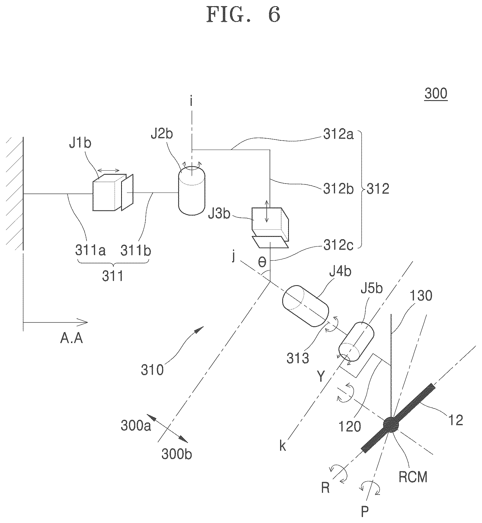 Patent US12167897 Figure 6 – Robot arm structure and surgical robot manipulator including same