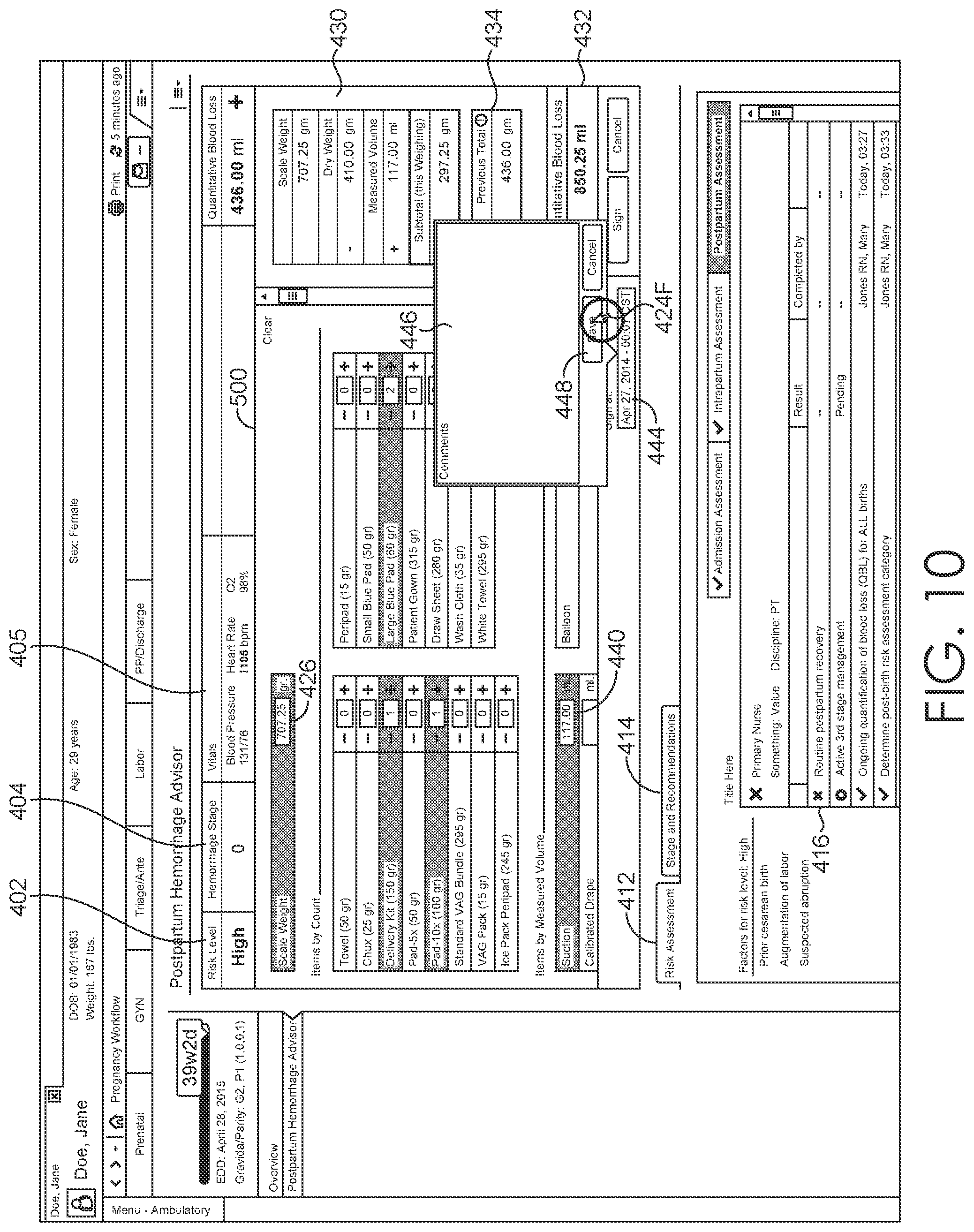 Patent US12167905 Figure 10 – Methods and system for hemorrhage-specific determinations