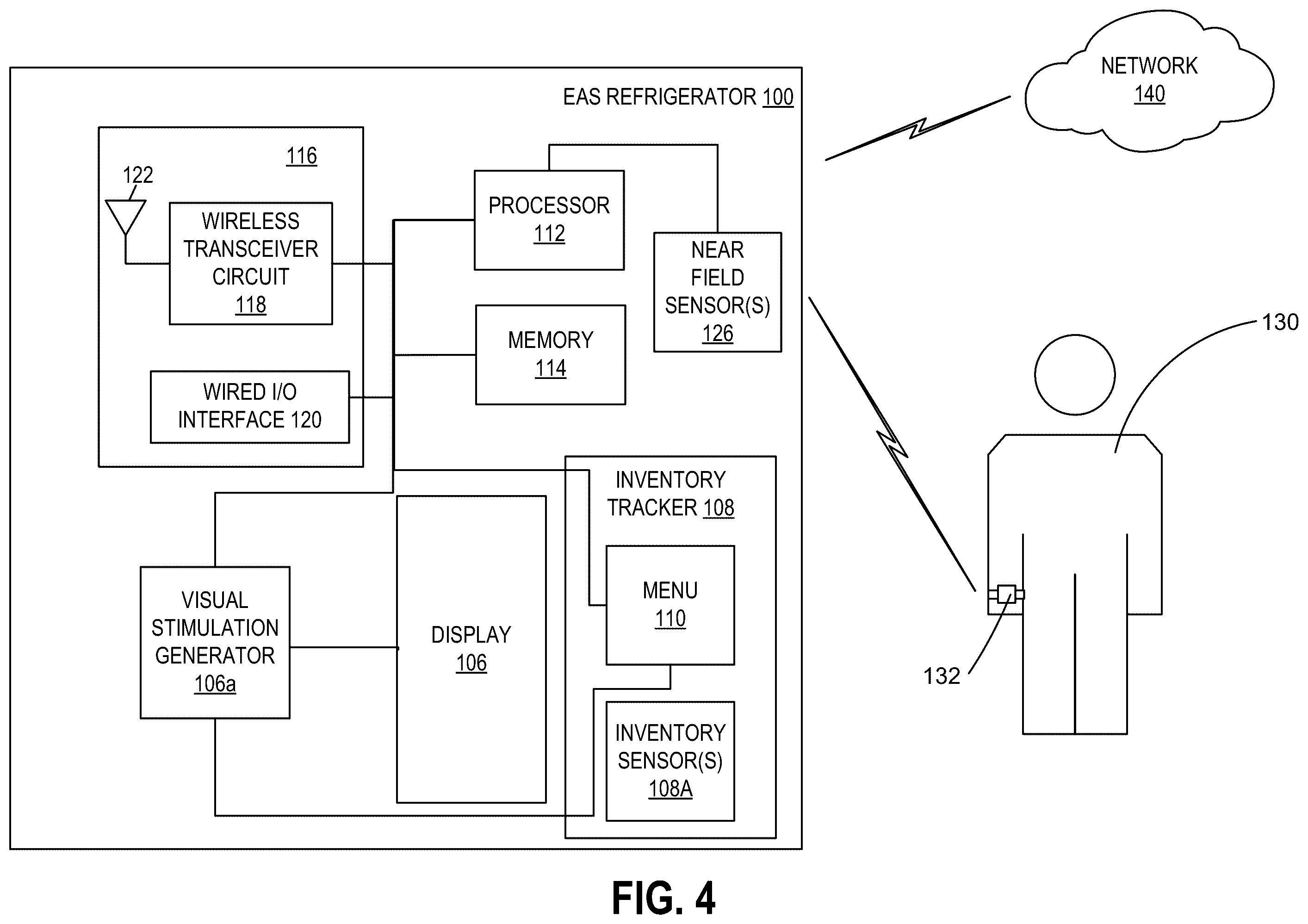 Patent US12167906 Figure 5 – Emotion-aware smart refrigerator