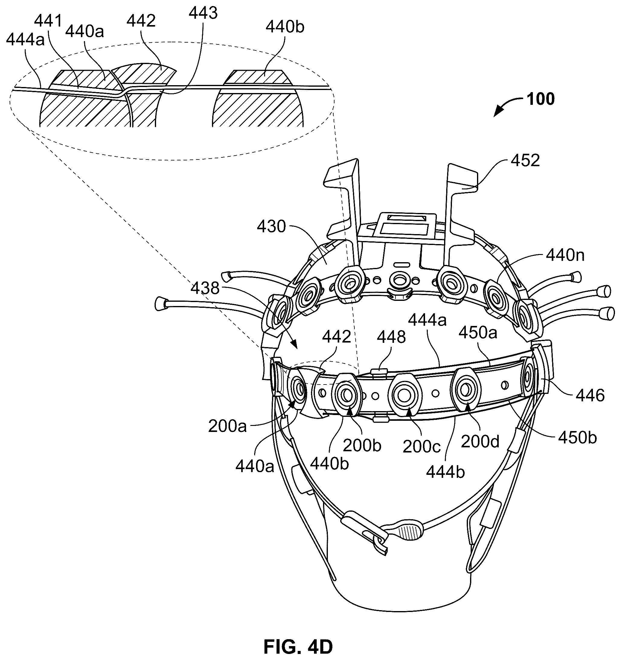 Patent US12167920 Figure 7 – Headsets and electrodes for gathering electroencepalographic data
