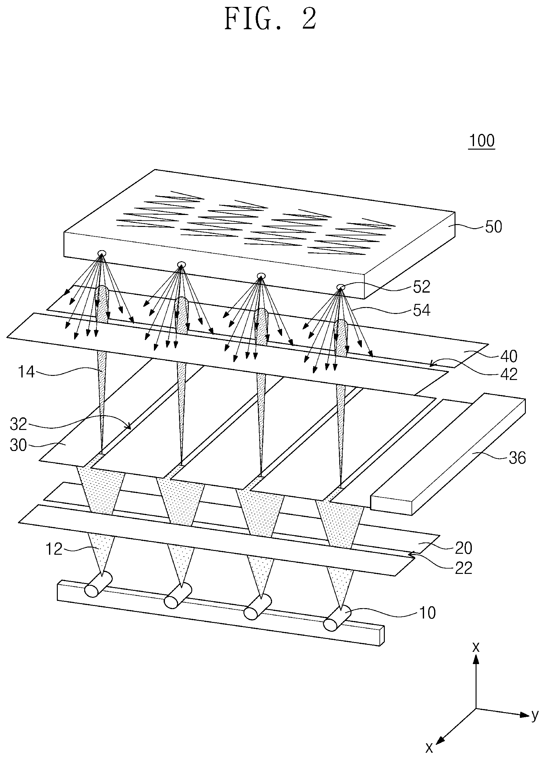 Patent US12167923 Figure 2 – Backscattered X-ray imaging device based on multi-sources