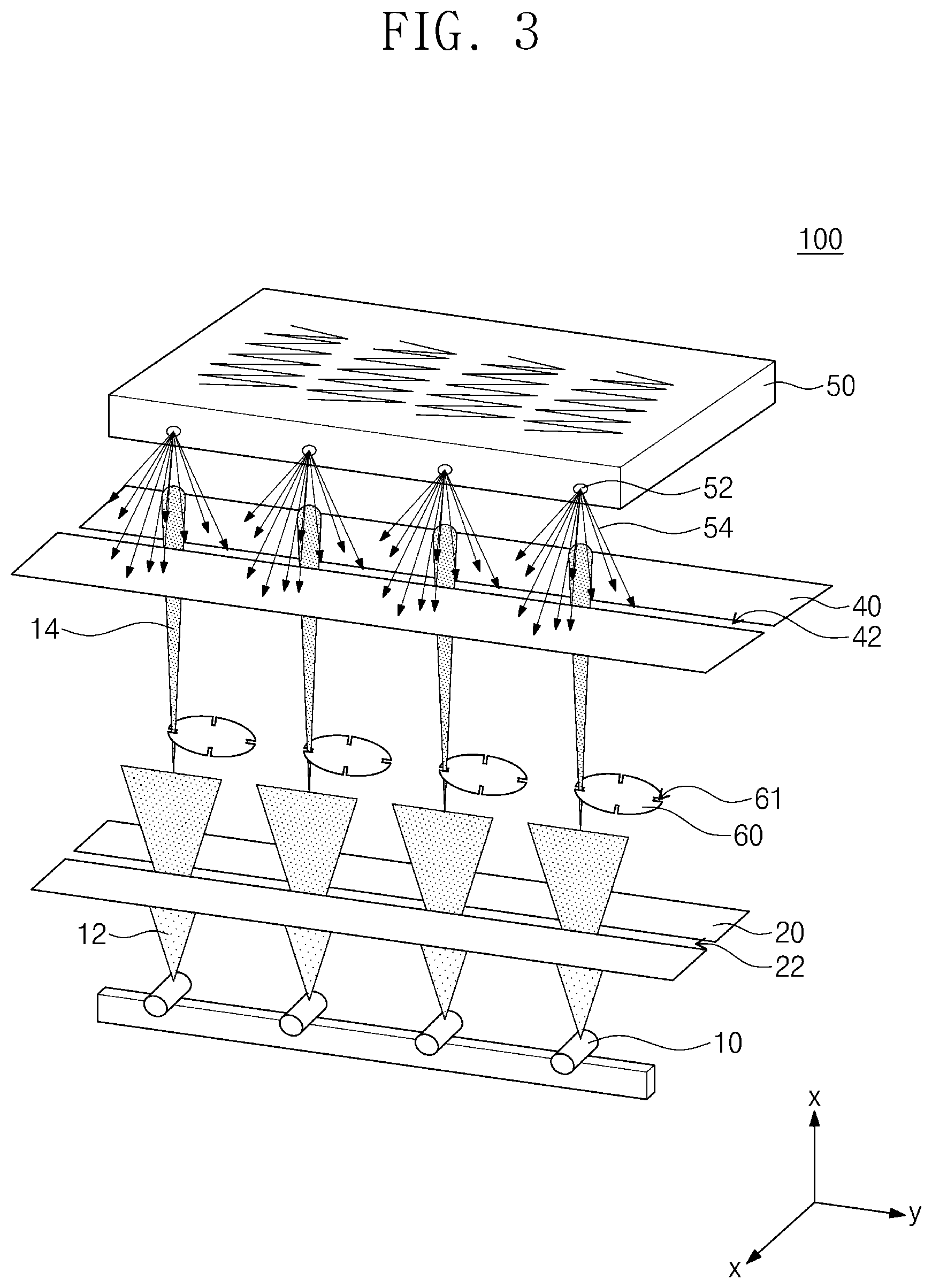 Patent US12167923 Figure 3 – Backscattered X-ray imaging device based on multi-sources