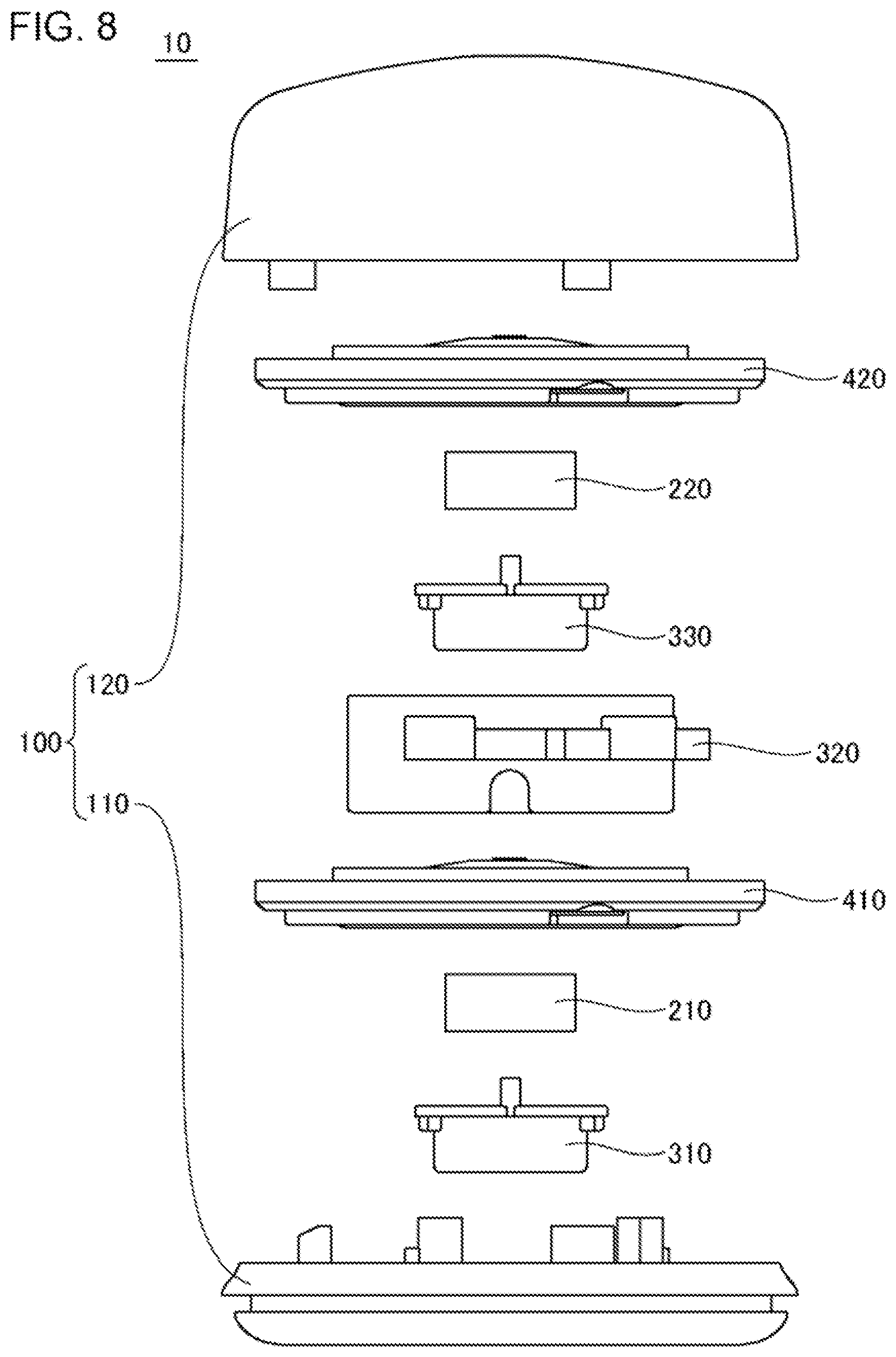 Patent US12167930 Figure 8 – Biological sound acquisition device