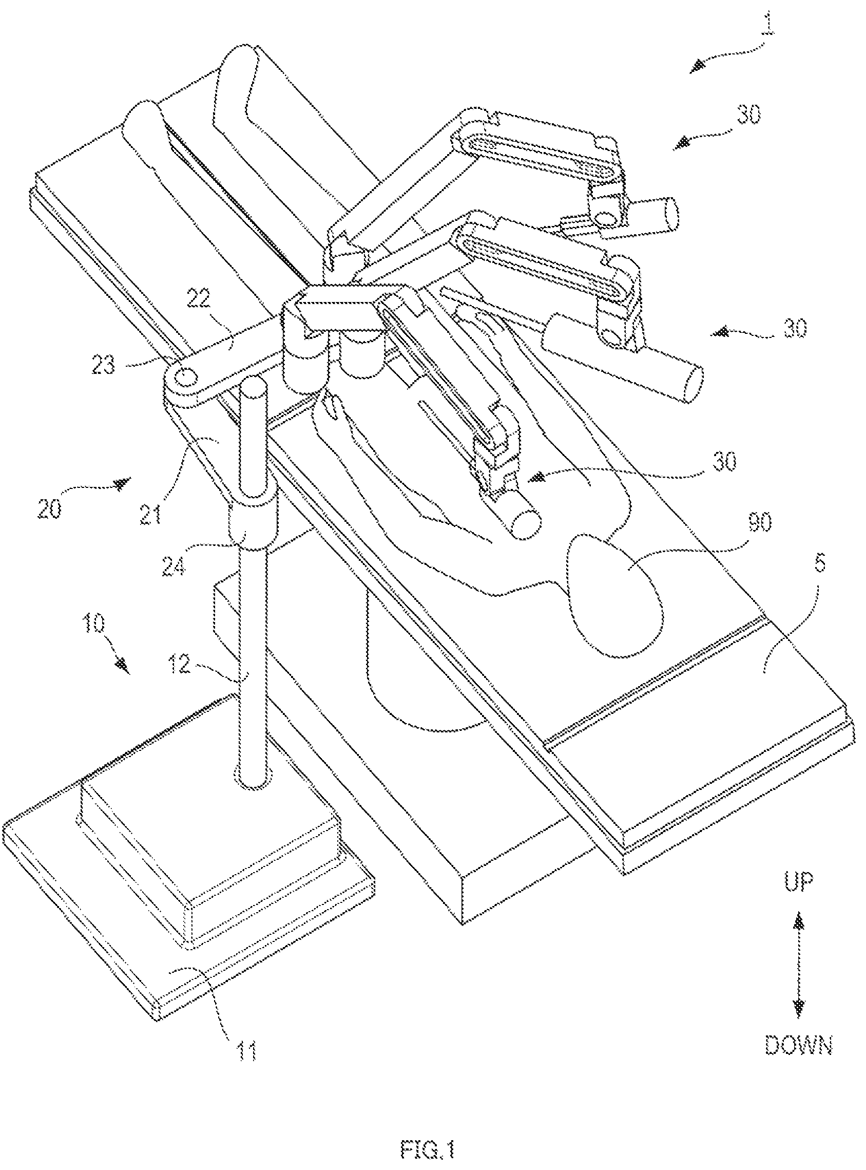 Patent US12167942 Figure 1 – Surgery assisting device