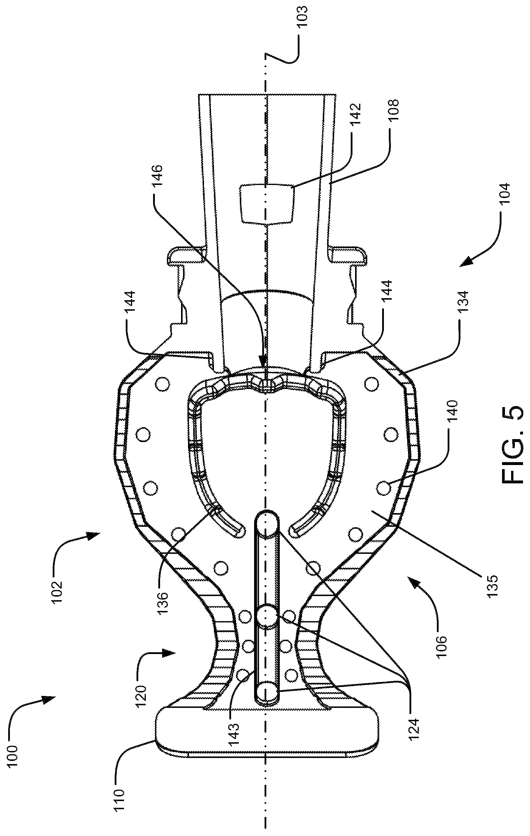 Patent US12167948 Figure 5 – Dental mouthpiece