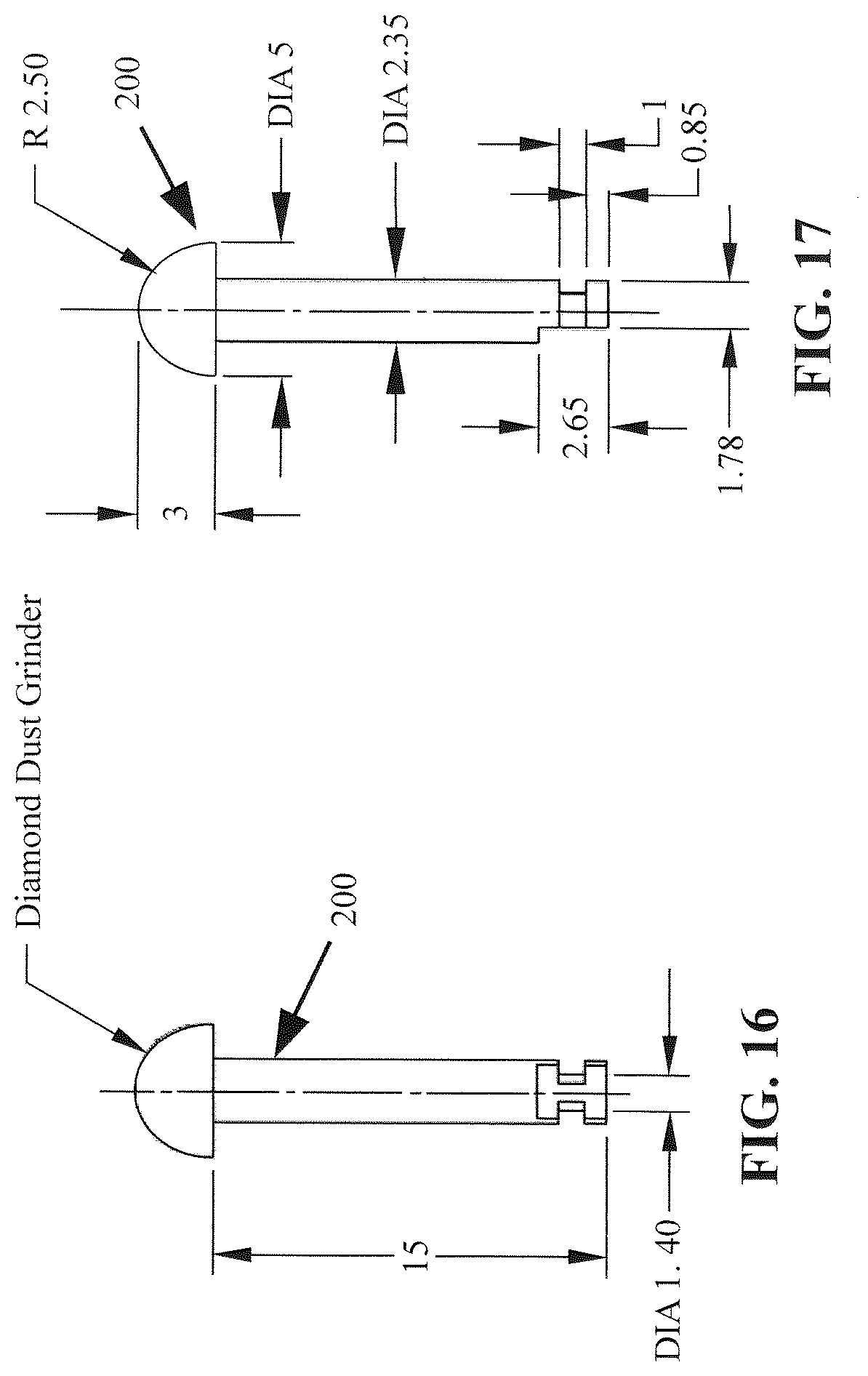 Patent US12167951 Figure 7 – Osteotomy drill bit to produce an optimally shaped jawbone opening for a dental implant and abutment