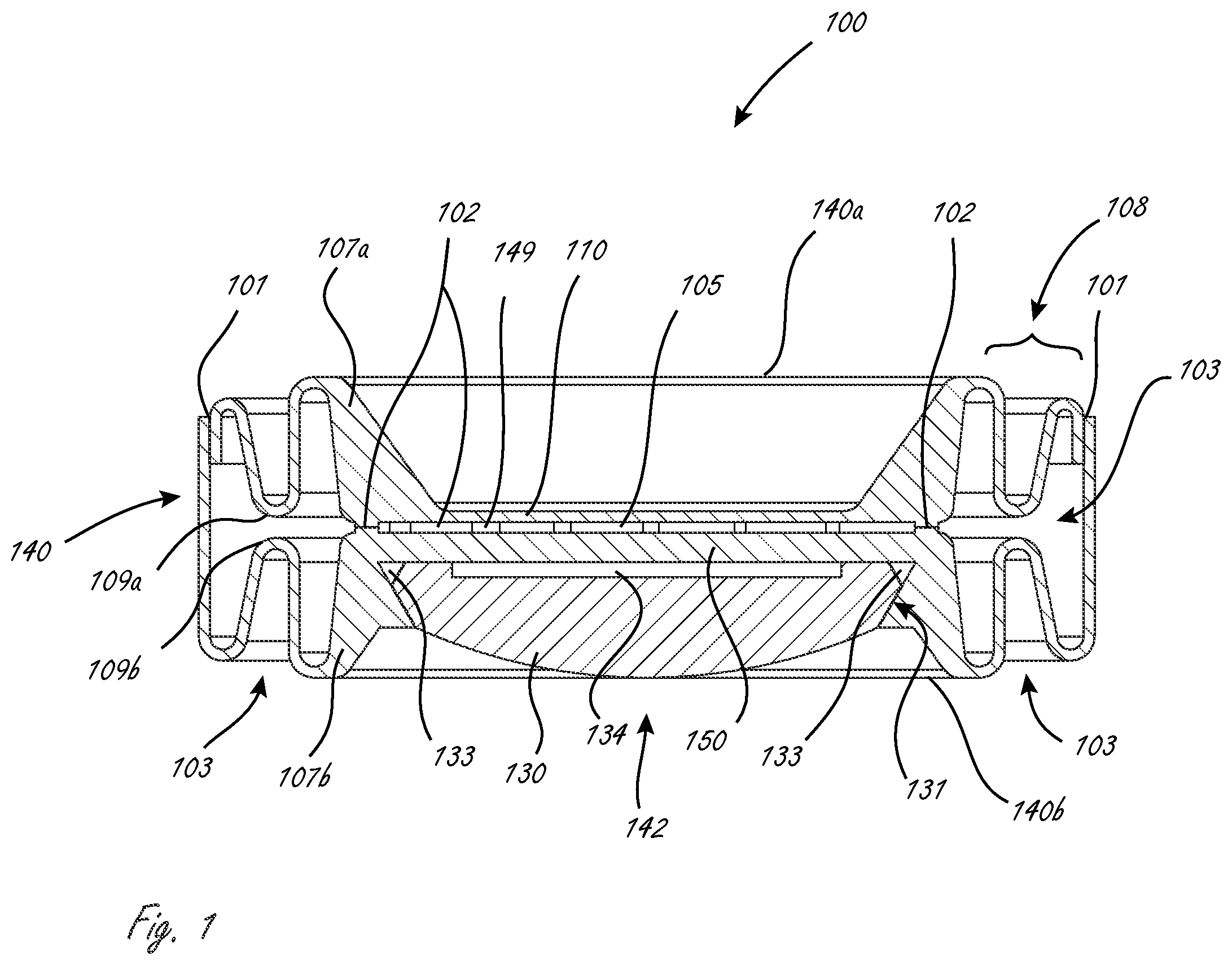 Patent US12167960 Figure 1 – Multi-piece accommodating intraocular lenses and methods for making and using same