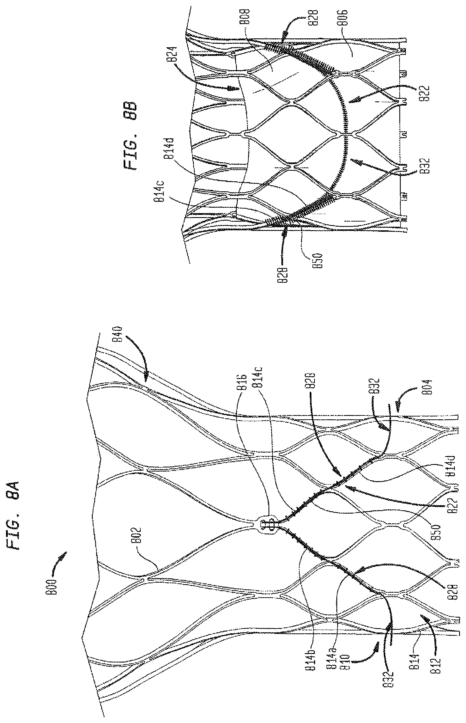 Patent US12167962 Figure 8 – Valve leaflet attachment in collapsible prosthetic valves