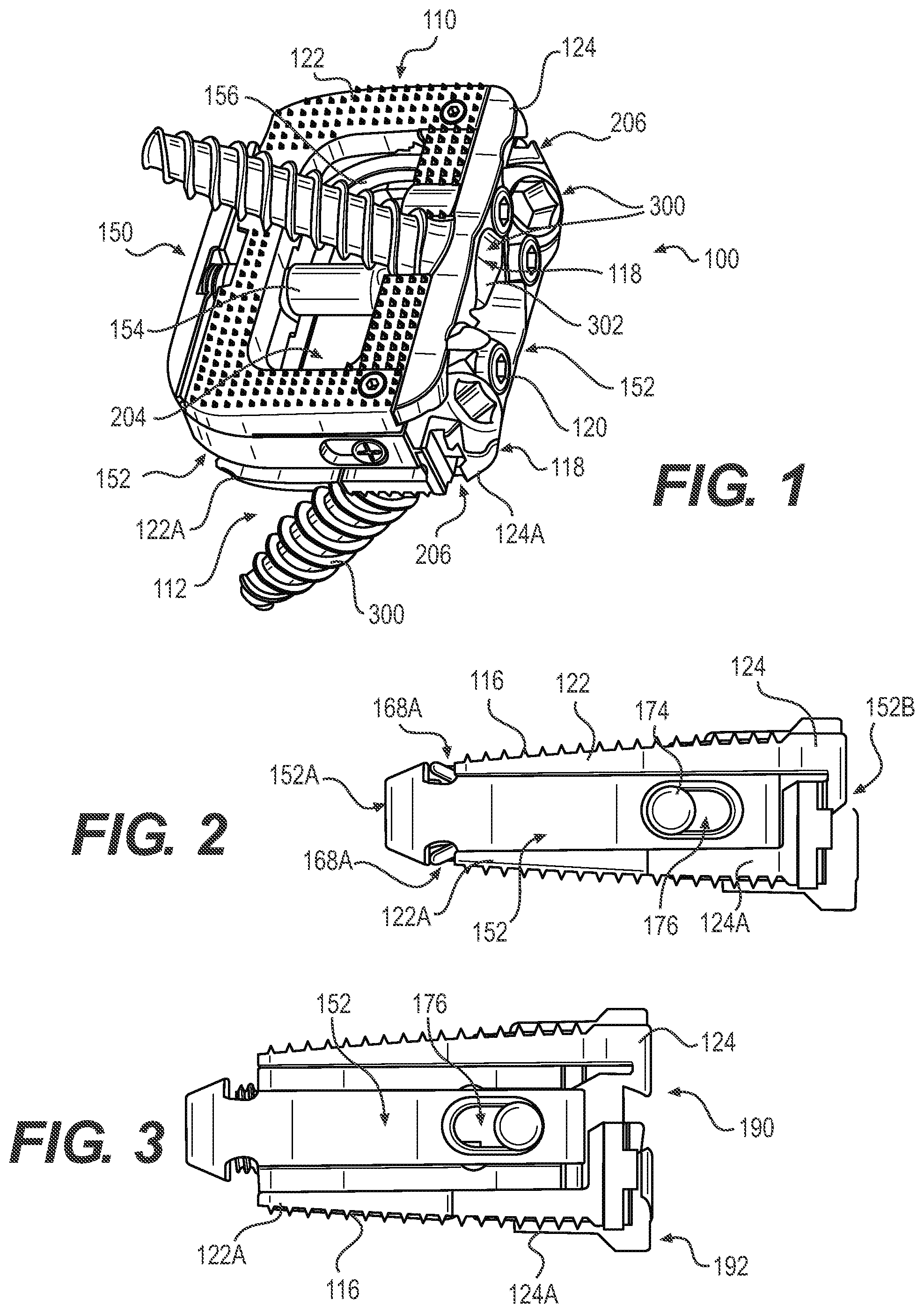 Patent US12167970 Figure 1 – Expandable inter vertebral implant