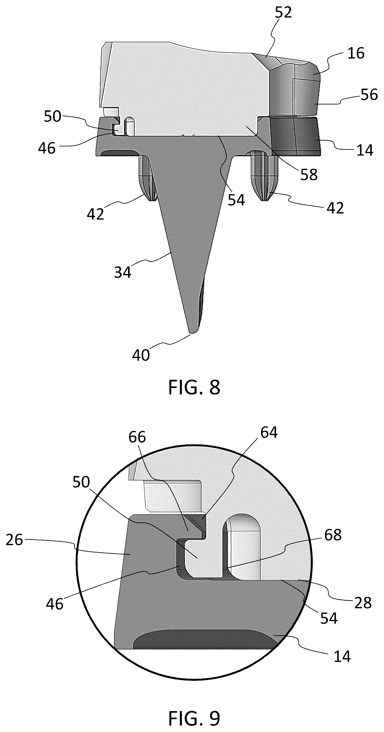Patent US12167972 Figure 6 – Tibial tray inserter