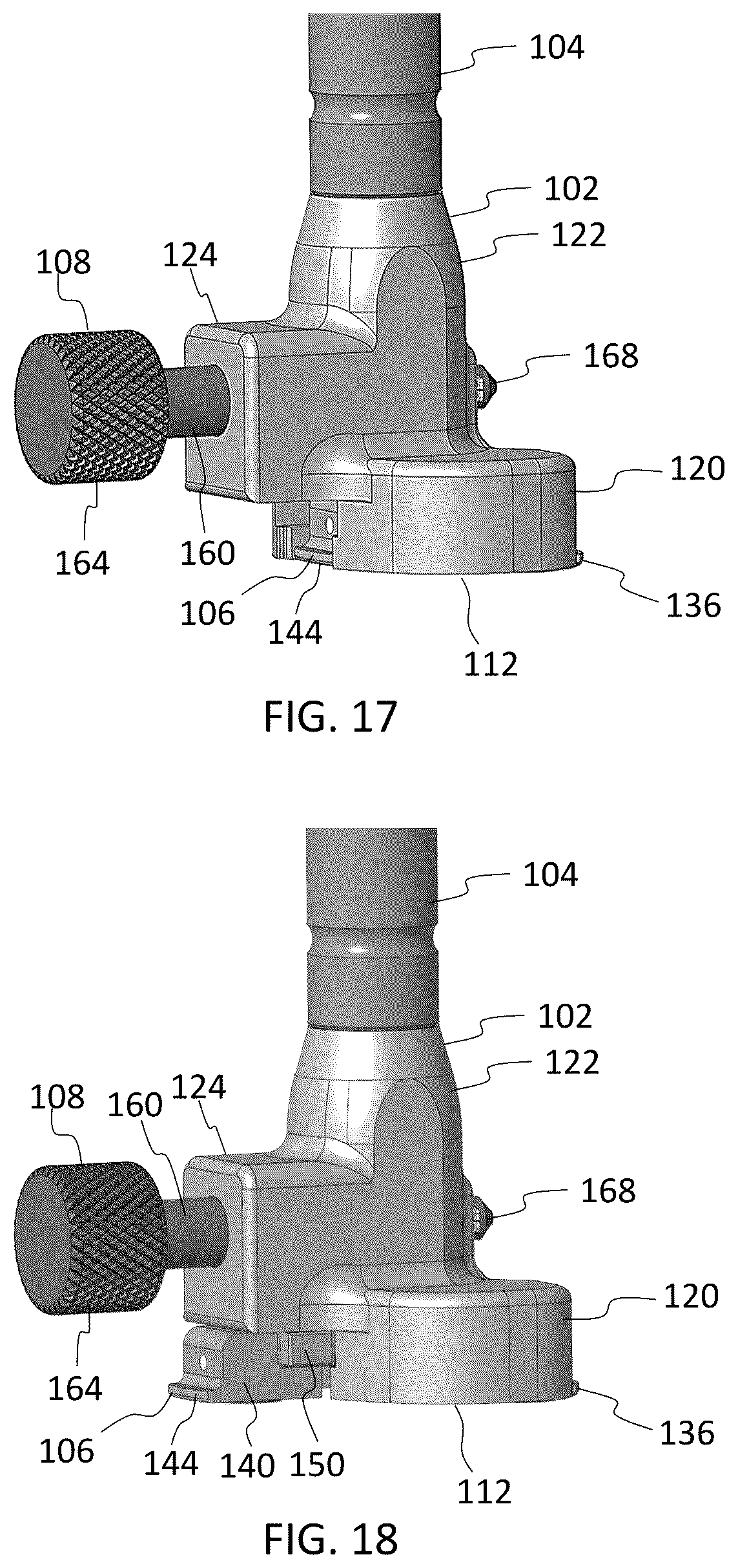 Patent US12167972 Figure 11 – Tibial tray inserter