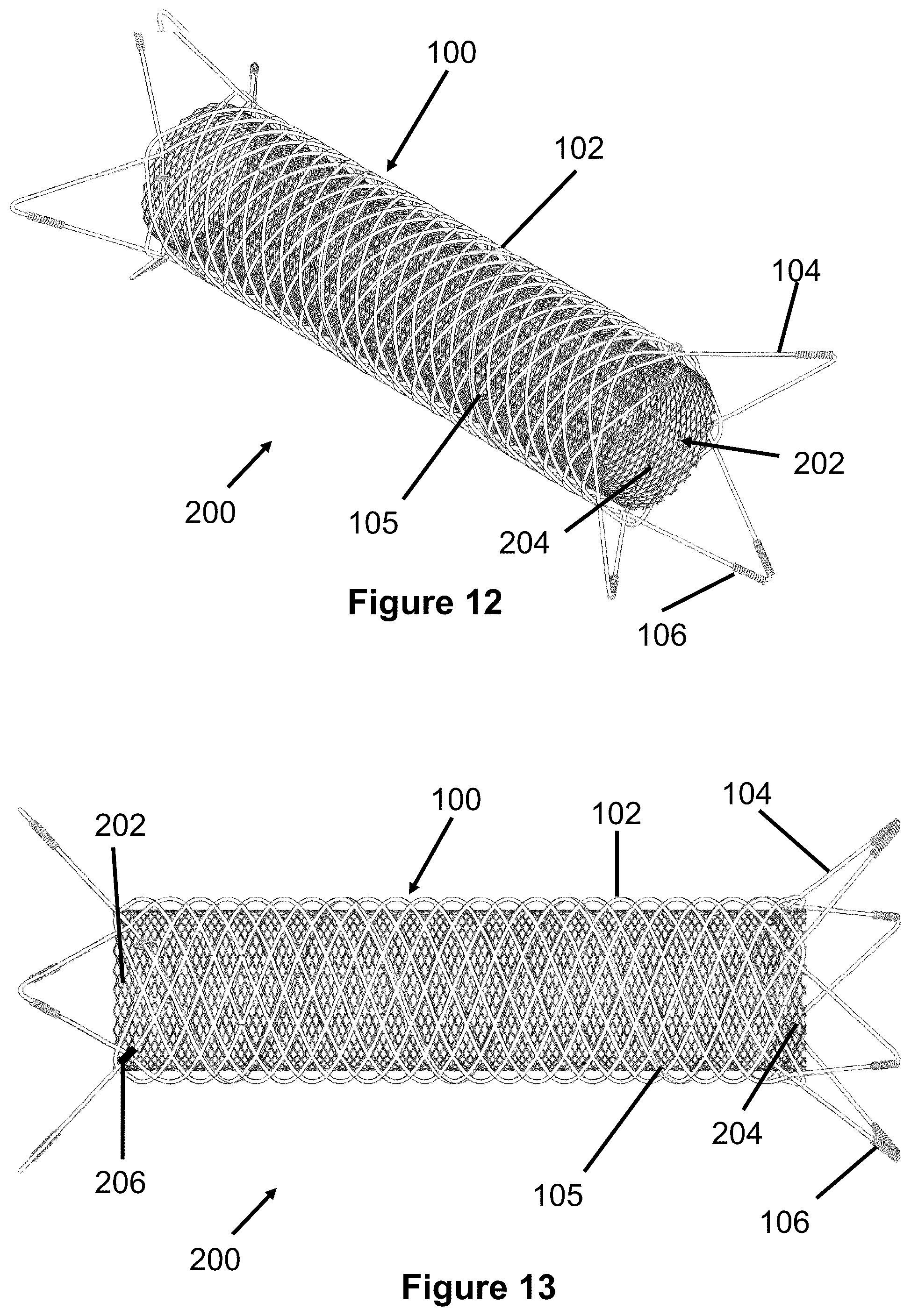 Patent US12167975 Figure 8 – Stent and stent delivery device