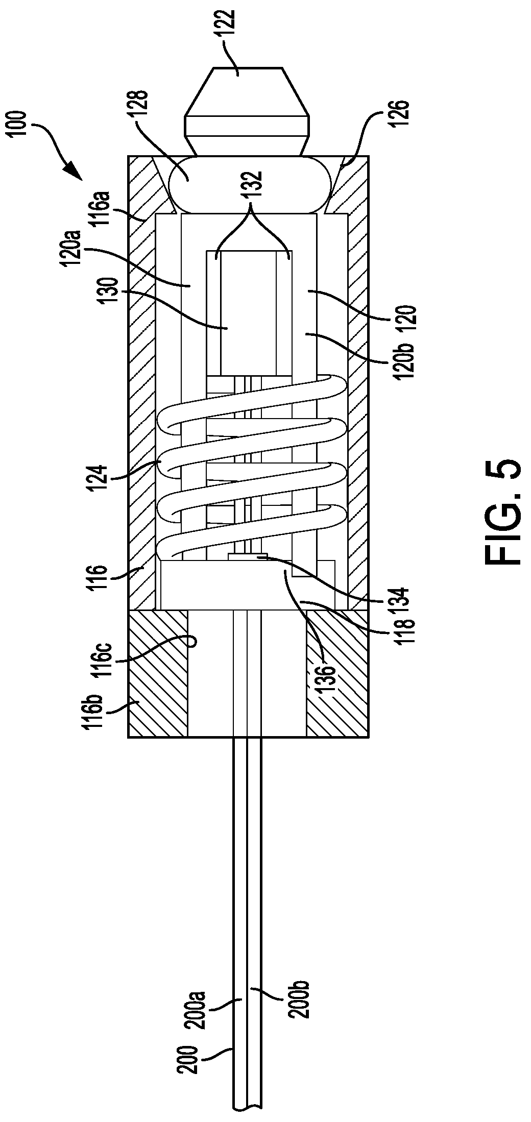 Patent US12167976 Figure 5 – Check valve with docking station for gastrointestinal balloon