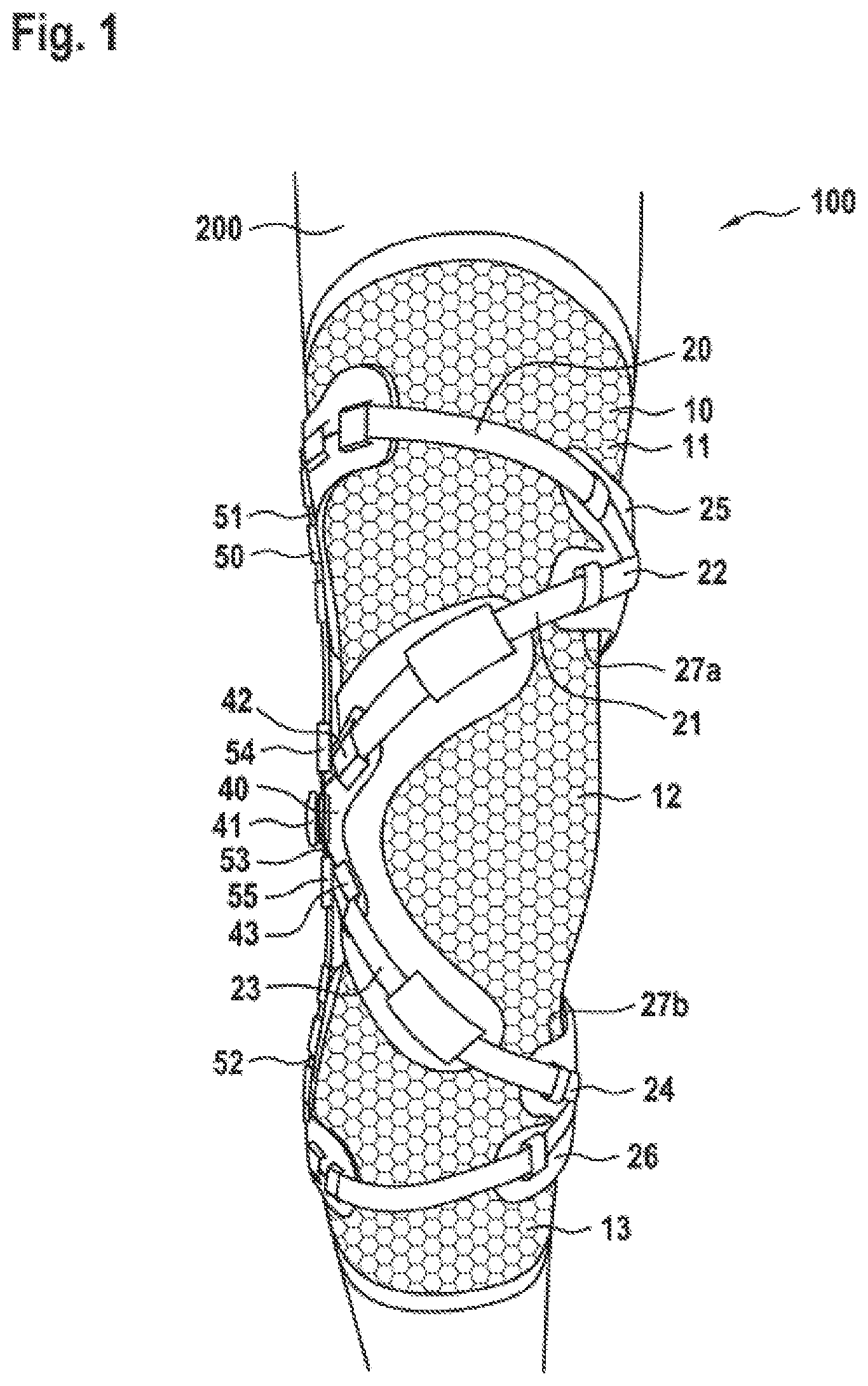 Patent US12167977 Figure 1 – Limb orthosis, in particular knee brace